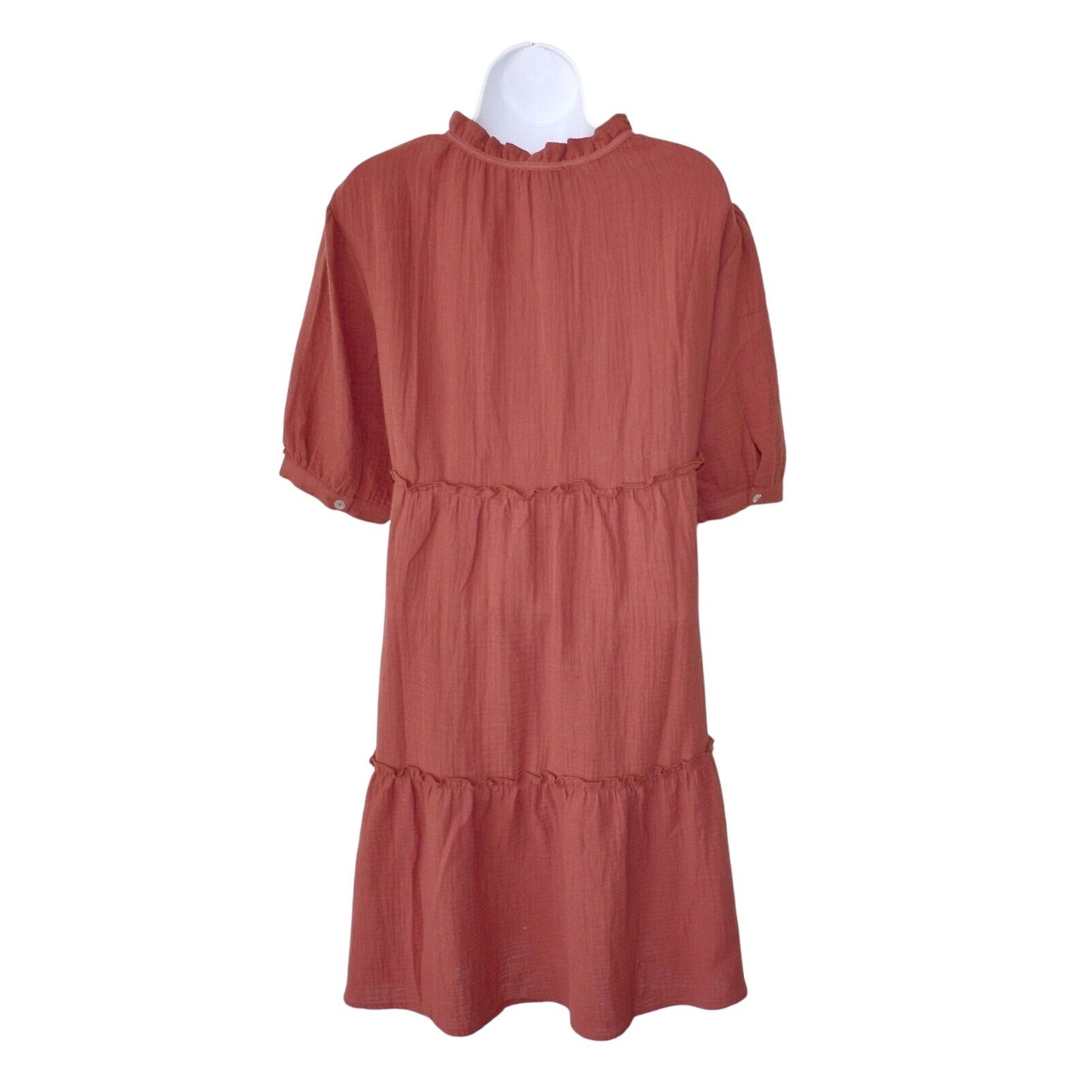 Anthropologie B5 NWT ANTHROPOLOGIE DREW Cotton Prairie Dress Size L $228 Size L / US 10 / IT 46 - 3 Thumbnail