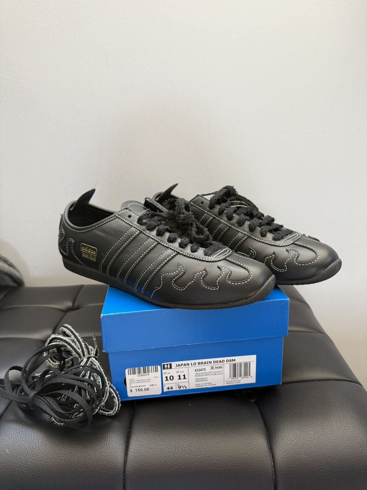 Adidas × Brain Dead Brain Dead x Dover Street Market Adidas Japan Lo Black Size US 10 / EU 43 - 1 Thumbnail
