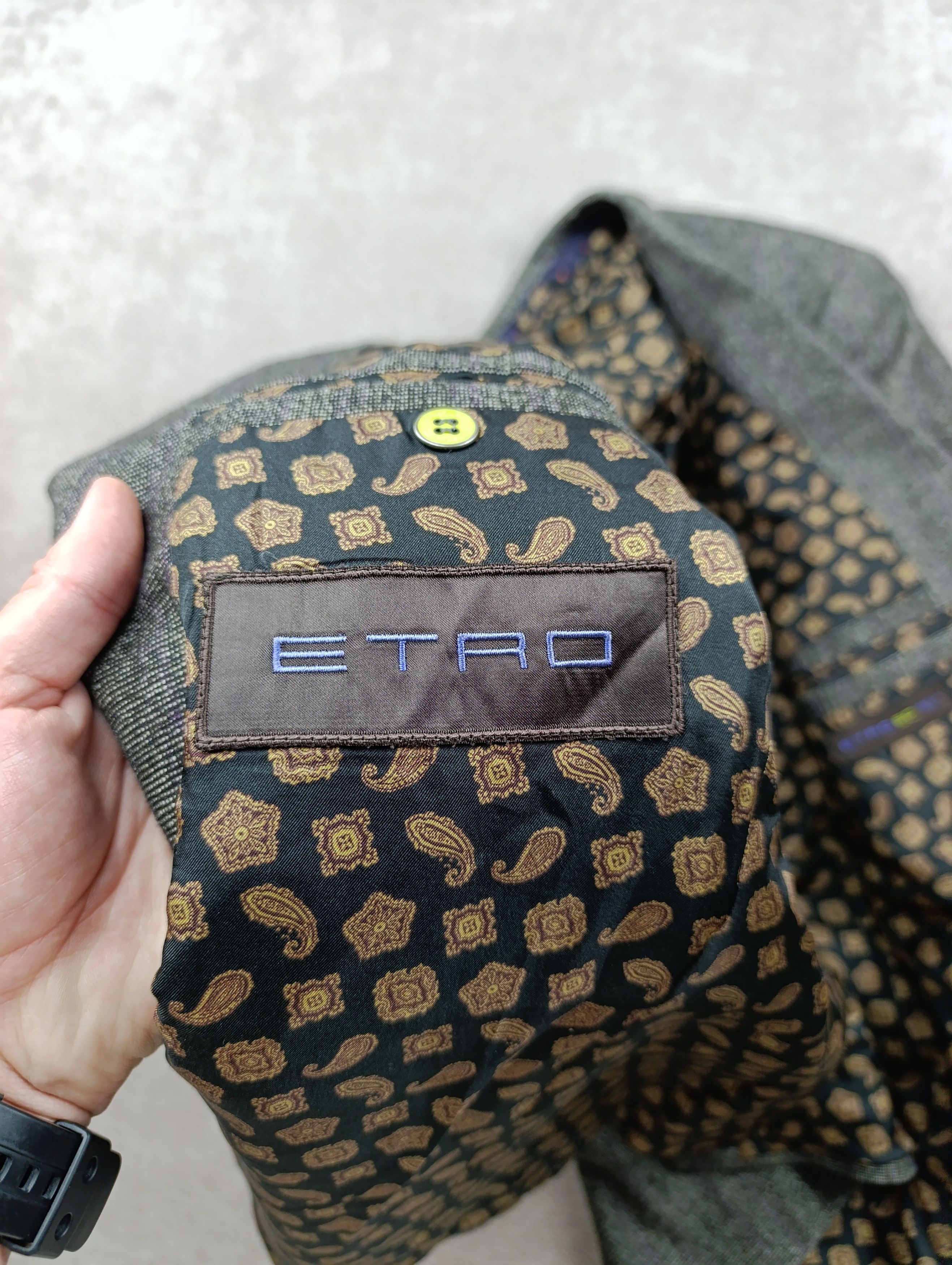 Etro Etro Milano Mens Classic Wool/Silk Suit Size 50R - 14 Thumbnail