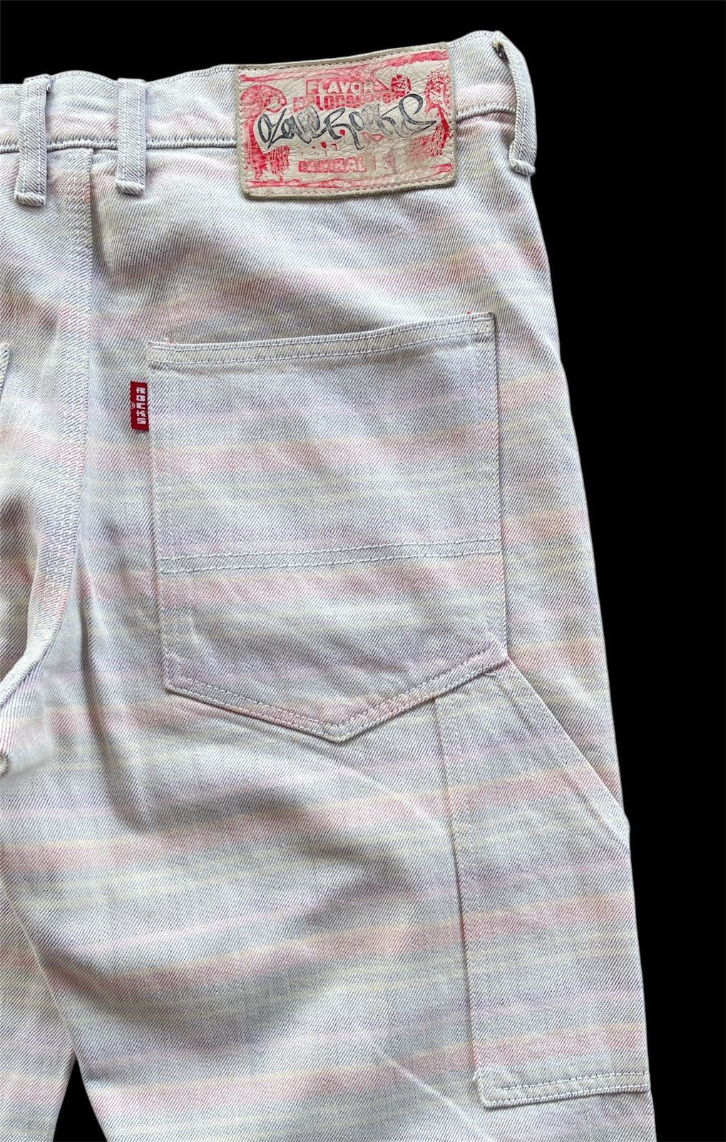 Japanese Brand × Vintage OZONE ROCKS CARPENTER RAINBOW JEANS Size US 34 / EU 50 - 10 Thumbnail
