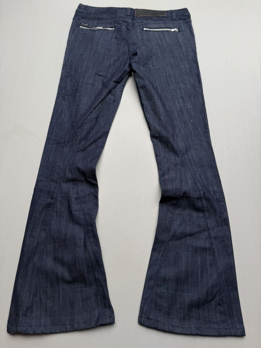 Japanese Brand Y3 lace up flare jeans Size US 27 - 6 Thumbnail