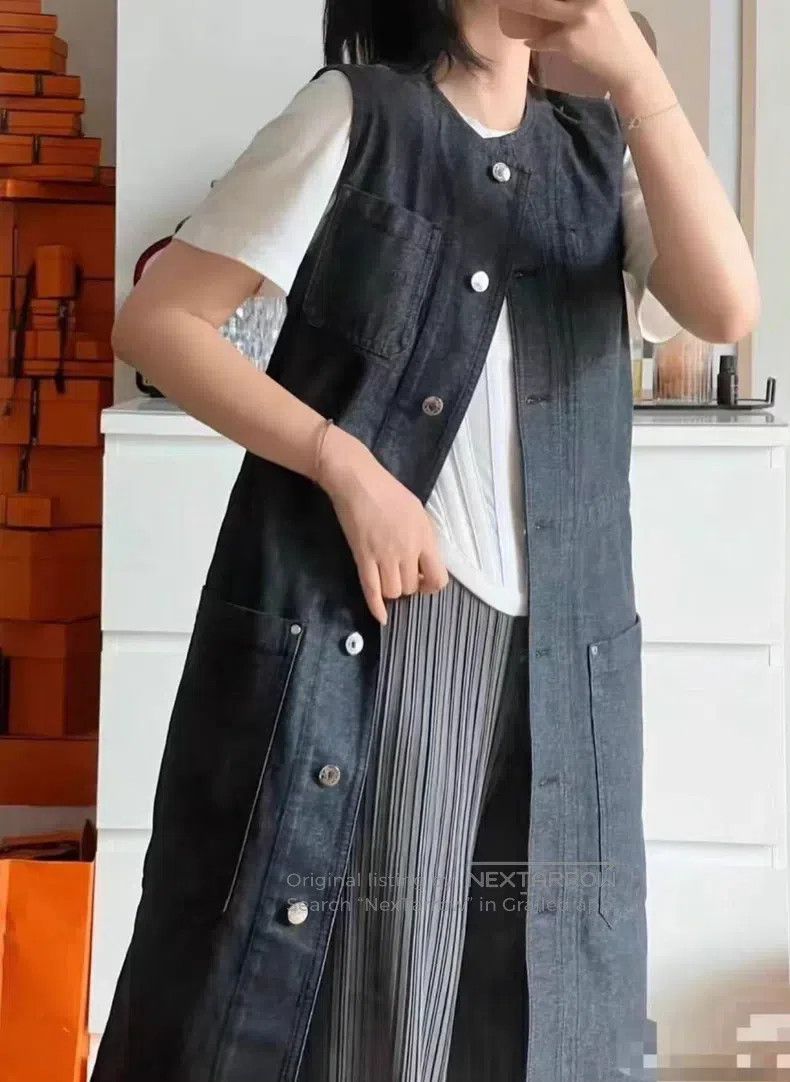 Hermes Hermes Denim Sleeveless Two-Way Dress Size XS / US 0-2 / IT 36-38 - 9 Thumbnail