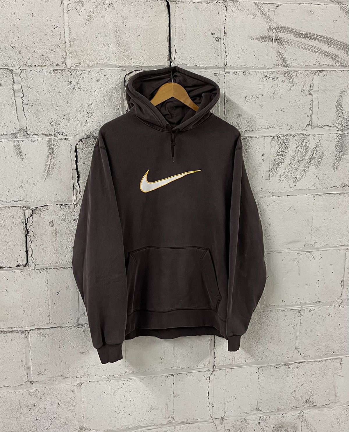 Nike Nike big swoosh center swoosh y2k mocha brown rare hype Size US XXL / EU 58 / 5 - 1 Thumbnail