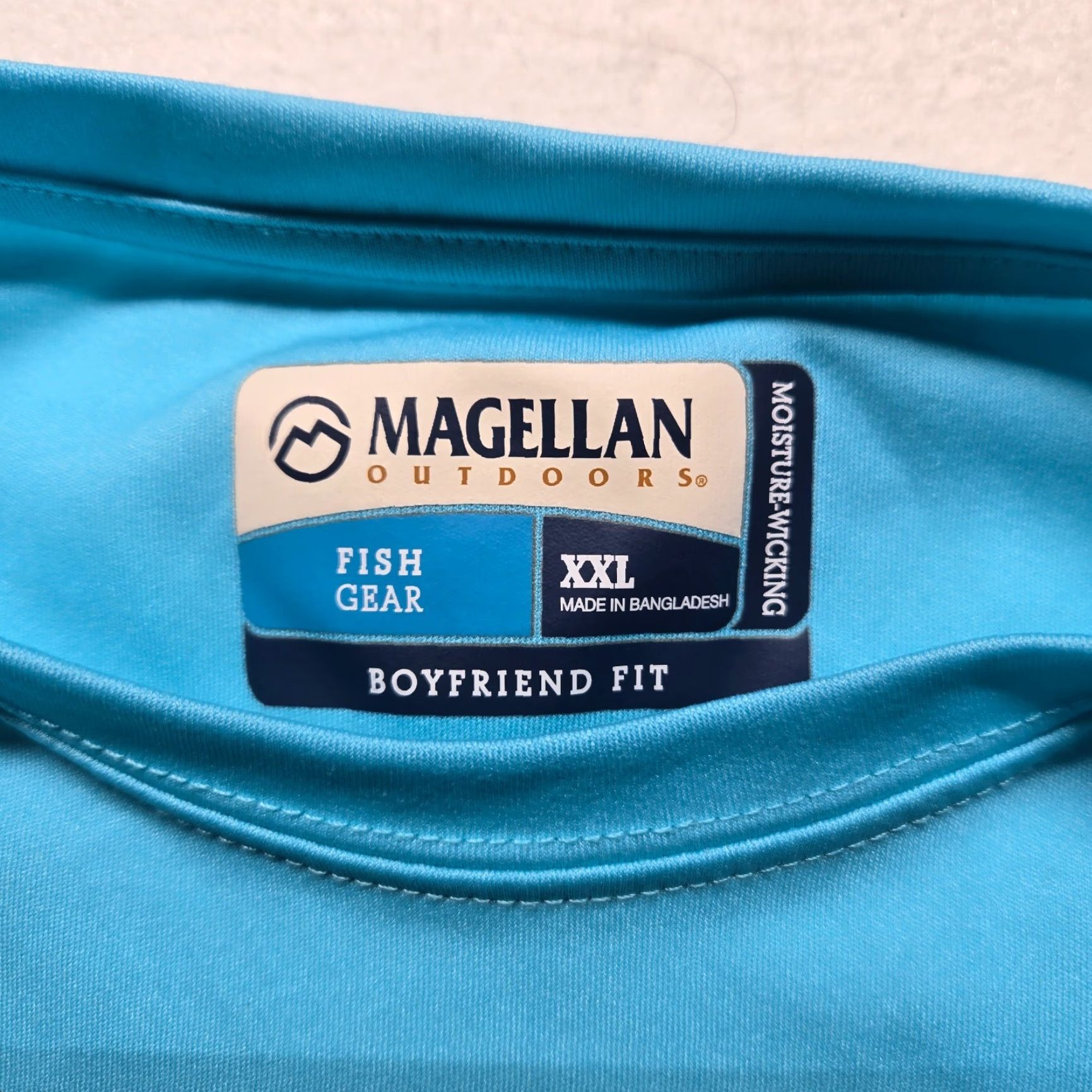 Vintage Magellan Outdoors Women's 2XL Blue Graphic Long Sleeve T-Shirt Activewear Fishing Hiking Pullover Size XXL / US 16-18 / IT 52-54 - 3 Thumbnail