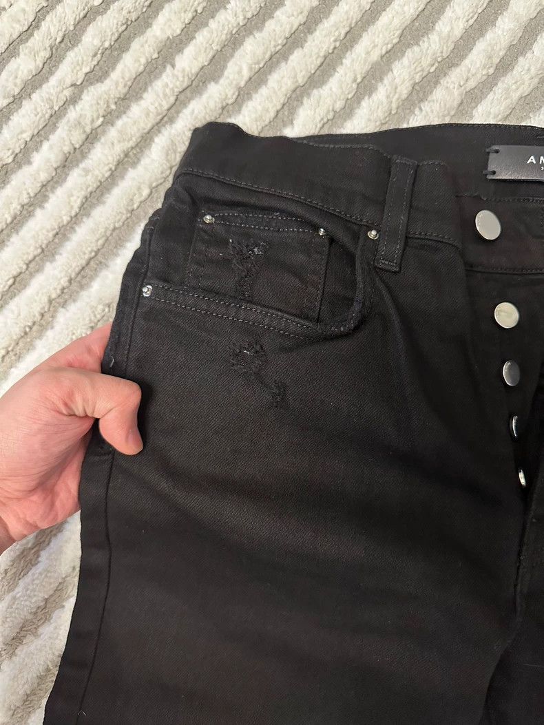 Amiri AmiriBlack old jeans 2503-Nextarrow Size US 30 / EU 46 - 2 Thumbnail