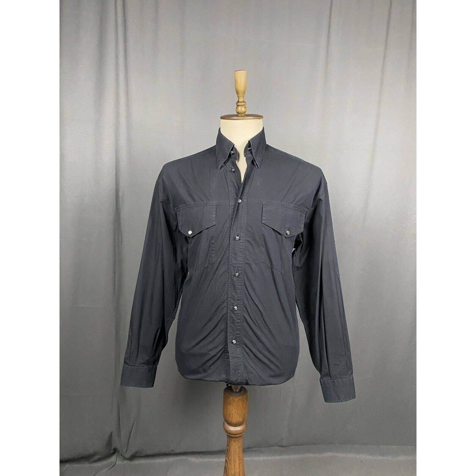 Versace Jeans Couture Versace VTG Multiopocket Men's Black Longsleeve Shirt Size M Size US M / EU 48-50 / 2 - 3 Thumbnail