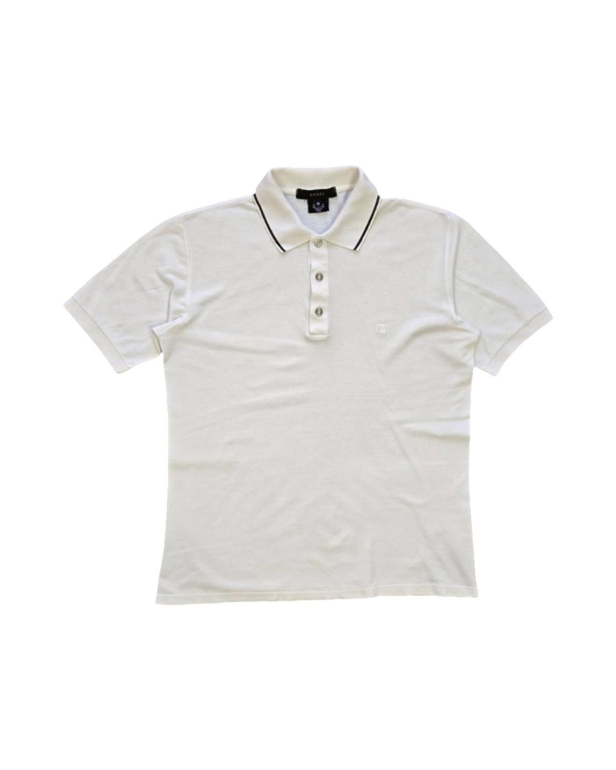 Gucci Embroidery Interlock Logo Polo T-Shirt Size US M / EU 48-50 / 2 - 1 Thumbnail