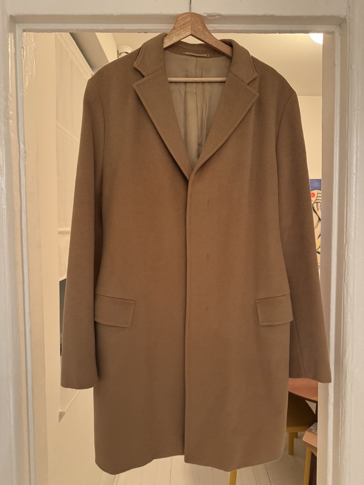 Jil Sander Jil Sander Camel Wool & Camel Hair Overcoat Size US L / EU 52-54 / 3 - 1 Thumbnail