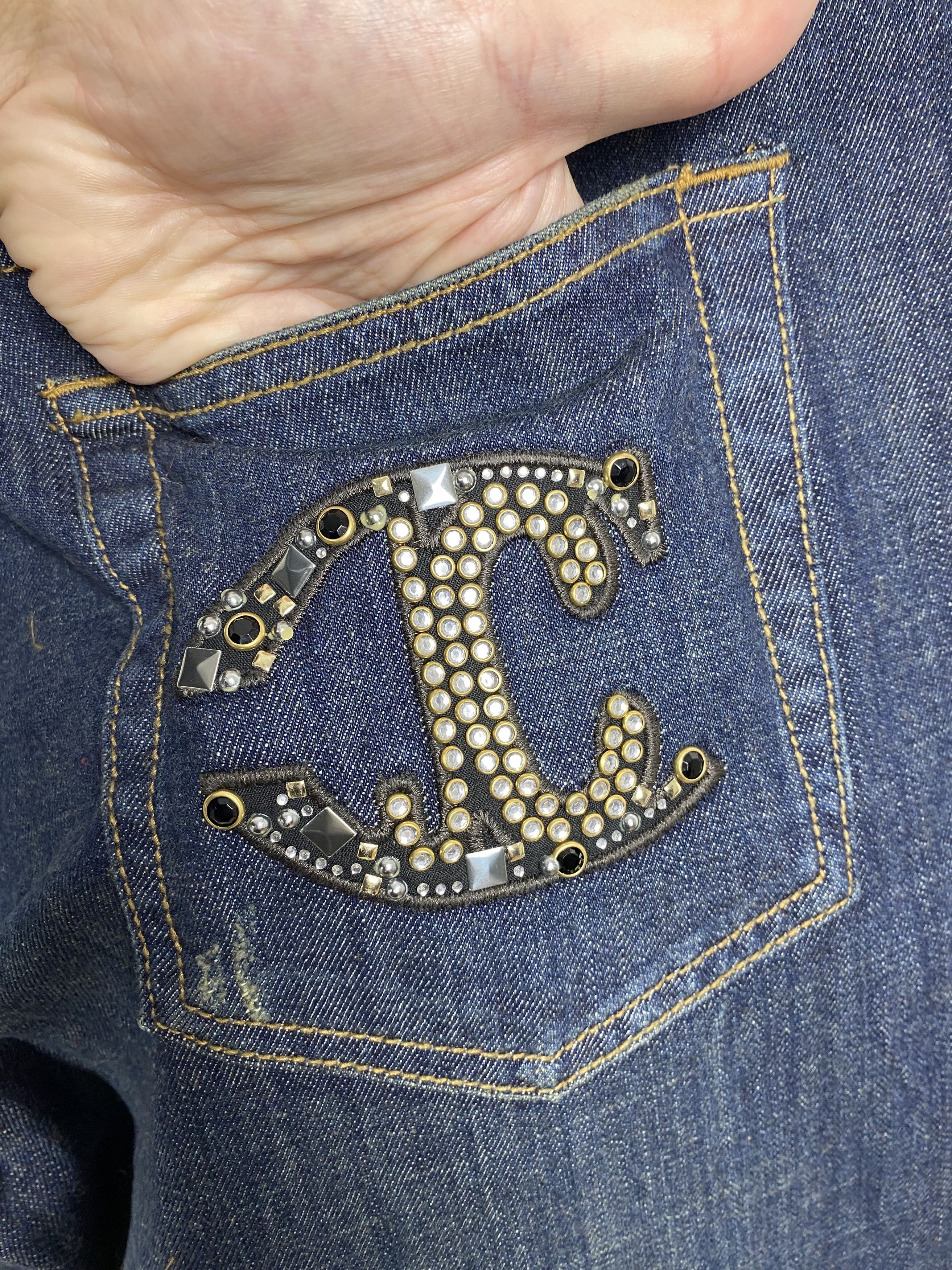 Roberto Cavalli Just Cavalli Denim Jeans Embroidered Logo size 52 Size US 36 / EU 52 - 9 Thumbnail