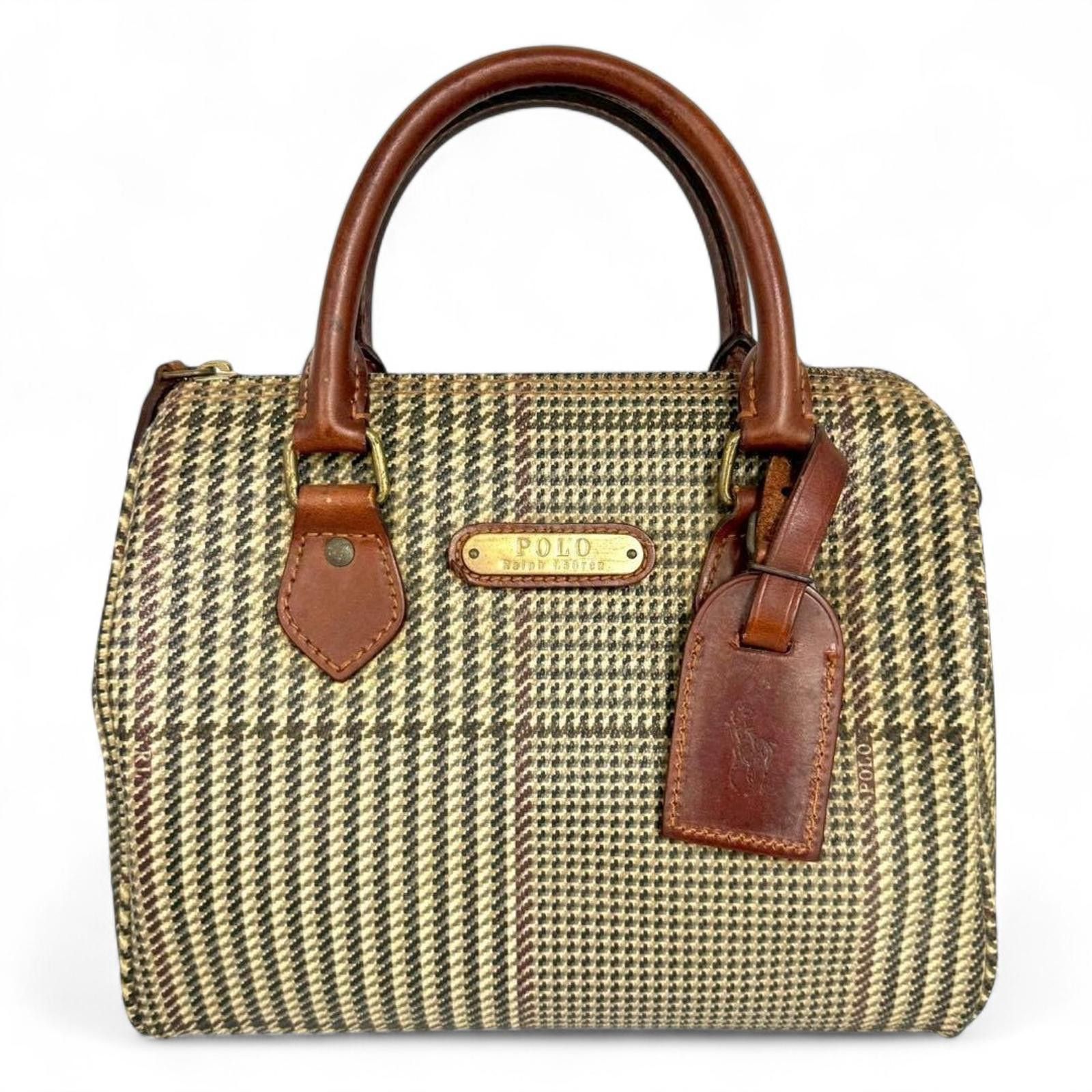 Polo Ralph Lauren Polo Ralph Lauren - Vintage Houndstooth Pattern Handbag Size ONE SIZE - 2 Thumbnail