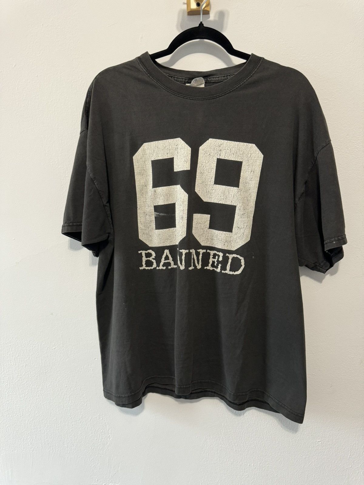 image of Banned 69 Vintage Shirt in Black, Men's (Size XL)