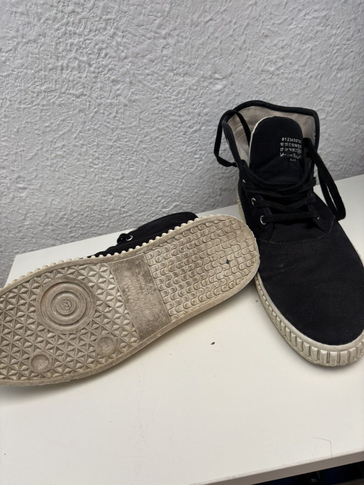 Maison Margiela Mason Margiela M22 Canvas High Top Sneakers Size US 10 / EU 43 - 6 Thumbnail