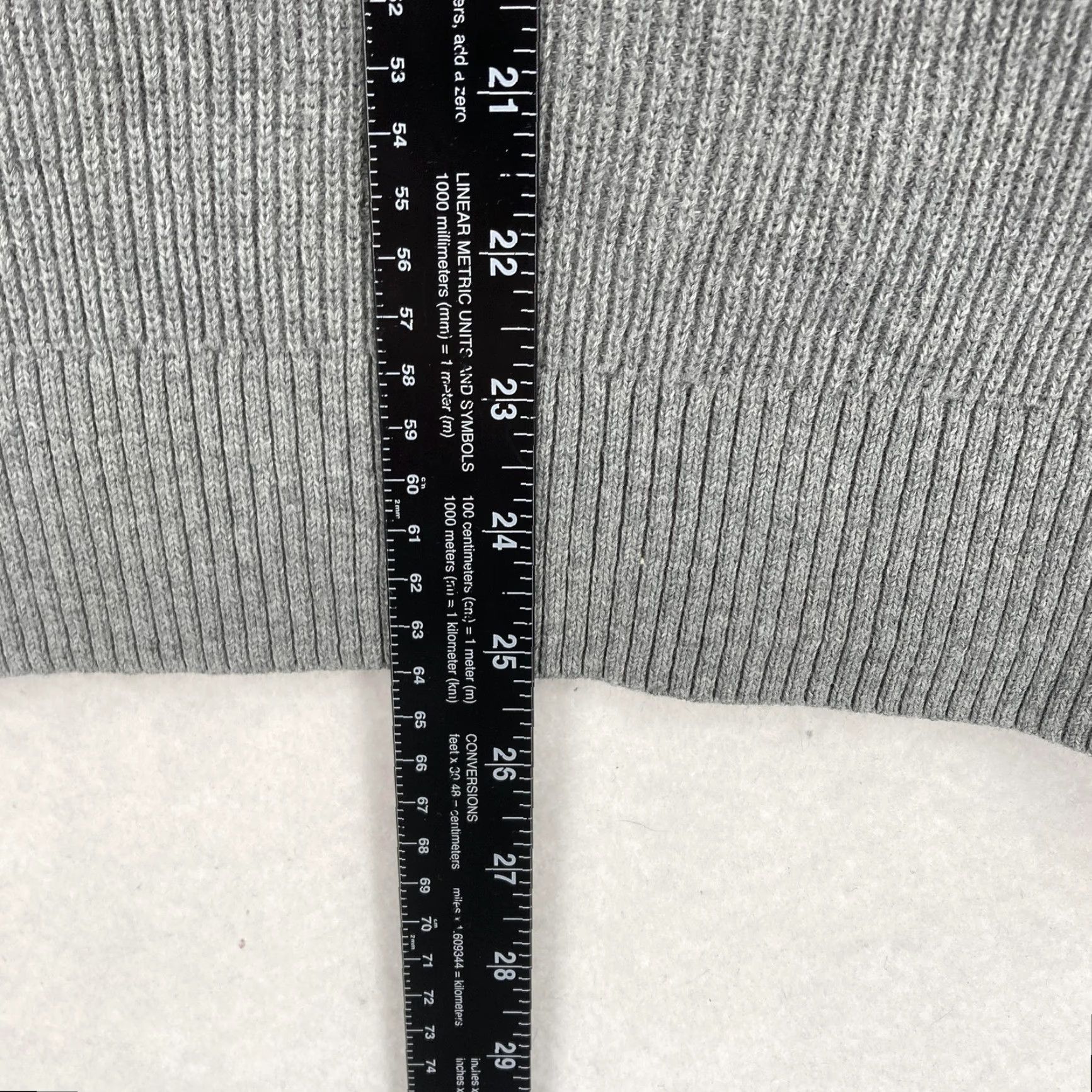 Express Express Sweater Mens Medium Gray Shawl Collar Ribbed Knit Pullover Cowl Neck NWT Size US M / EU 48-50 / 2 - 6 Thumbnail