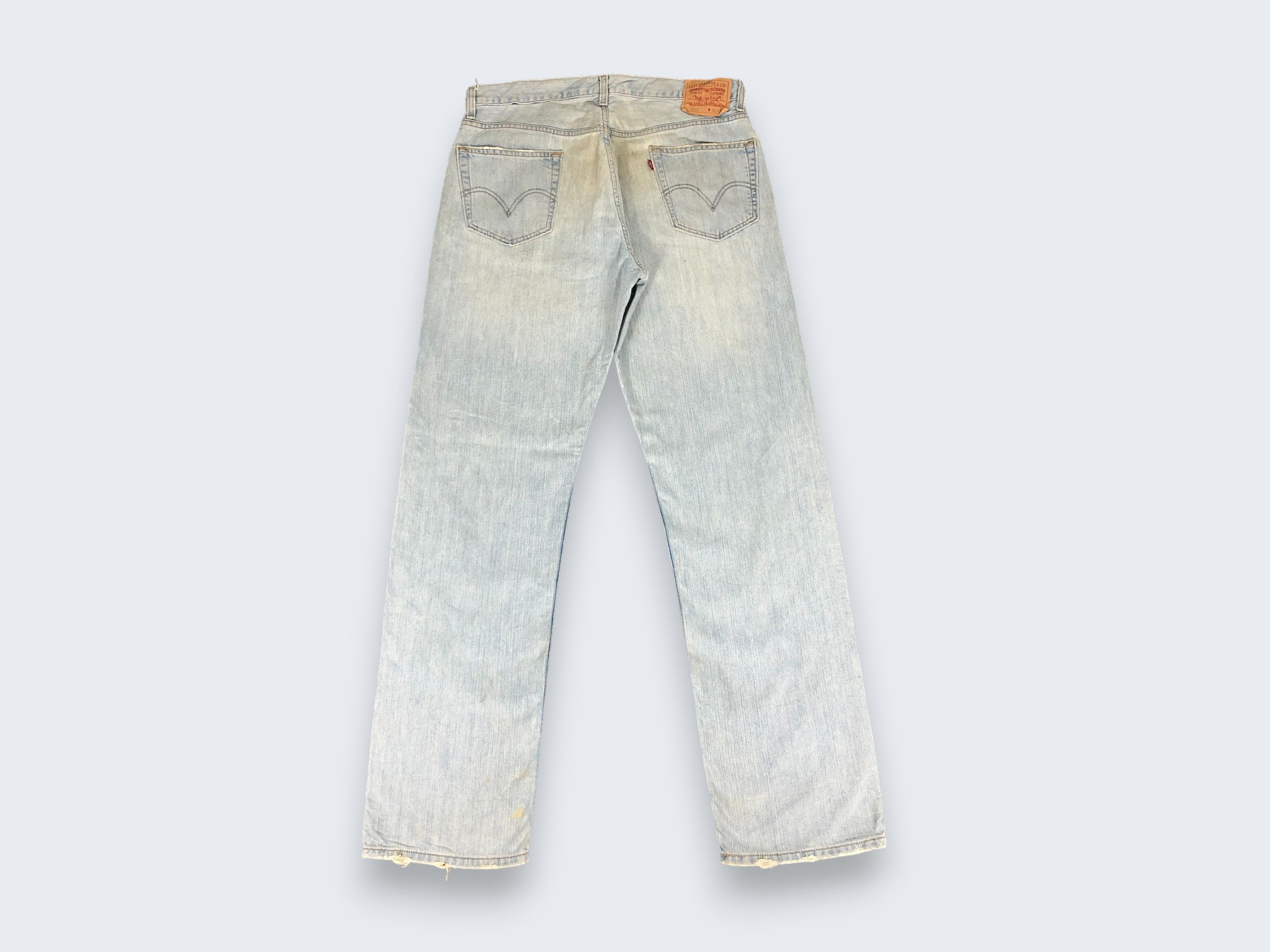 Levi's × Vintage Vintage Levis 505 Regular Fit Jeans L962 Size US 36 / EU 52 - 5 Thumbnail