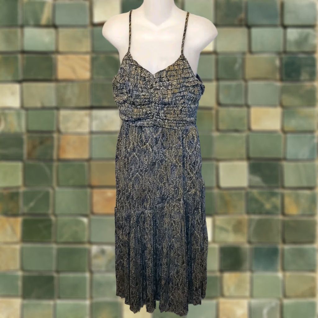 btfl life maxi dress BTFL-LIFE MAXI DRESS TIERED WOMENS SIZE M MEDIUM BLUE NEW