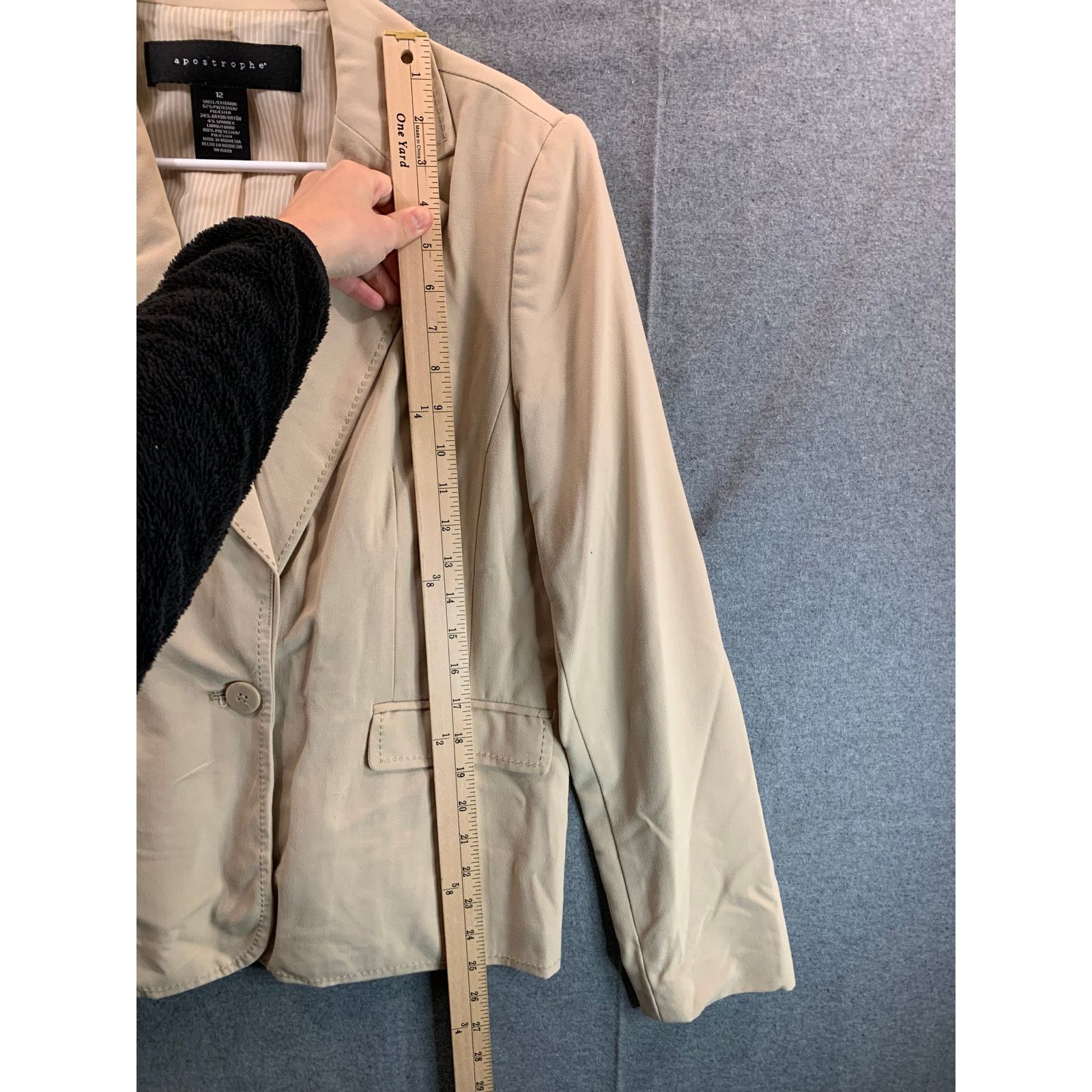 Other Apostrophe Suits Womens Size 12 Cream Formal Top Blazer Size L / US 10 / IT 46 - 4 Thumbnail