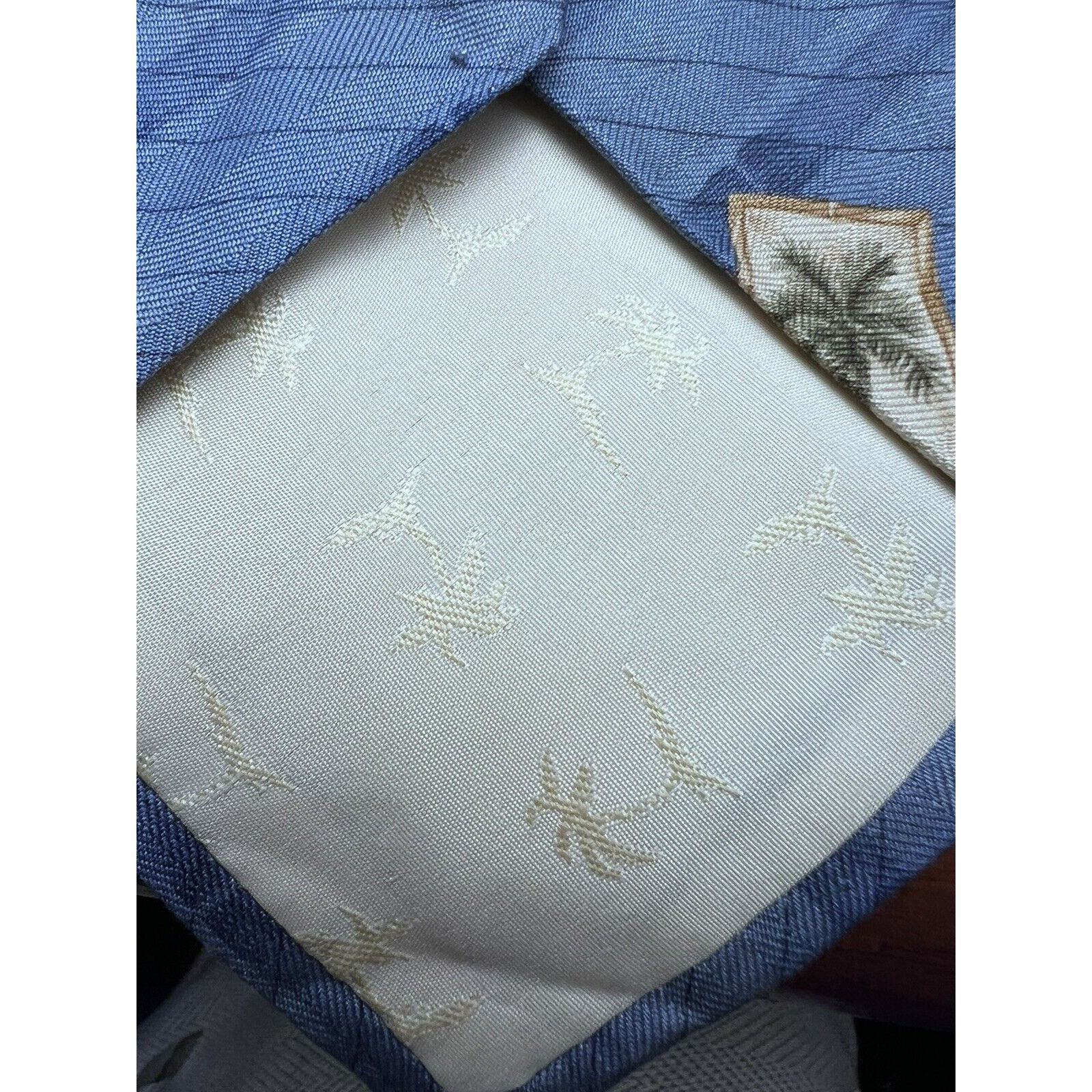 Tommy Bahama TOMMY BAHAMA MENS TIE BLUE WITH PALM TREES Size ONE SIZE - 5 Thumbnail