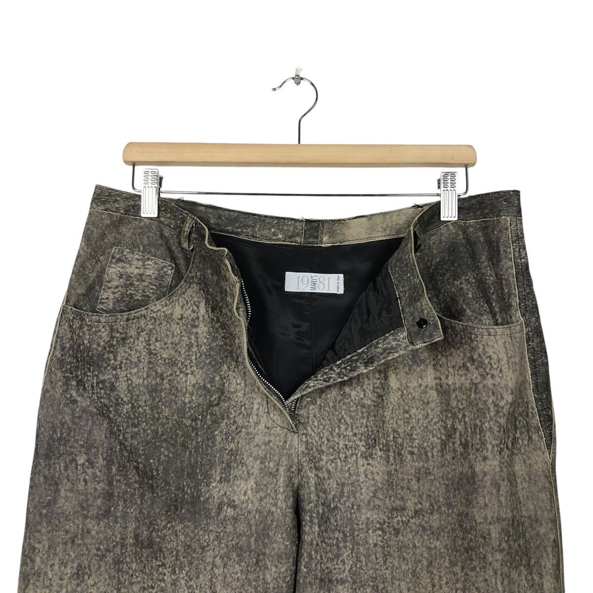 Vintage 🔥SOFT LEATHER BIKER PANTS 1981 MARLY’S MADE IN ITALY Size US 34 / EU 50 - 16 Thumbnail