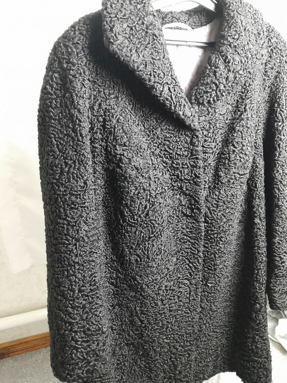 Other Vintage Astrakhan (Karakul) Lamb Fur Coat Size XL Size XL / US 12-14 / IT 48-50 - 10 Thumbnail