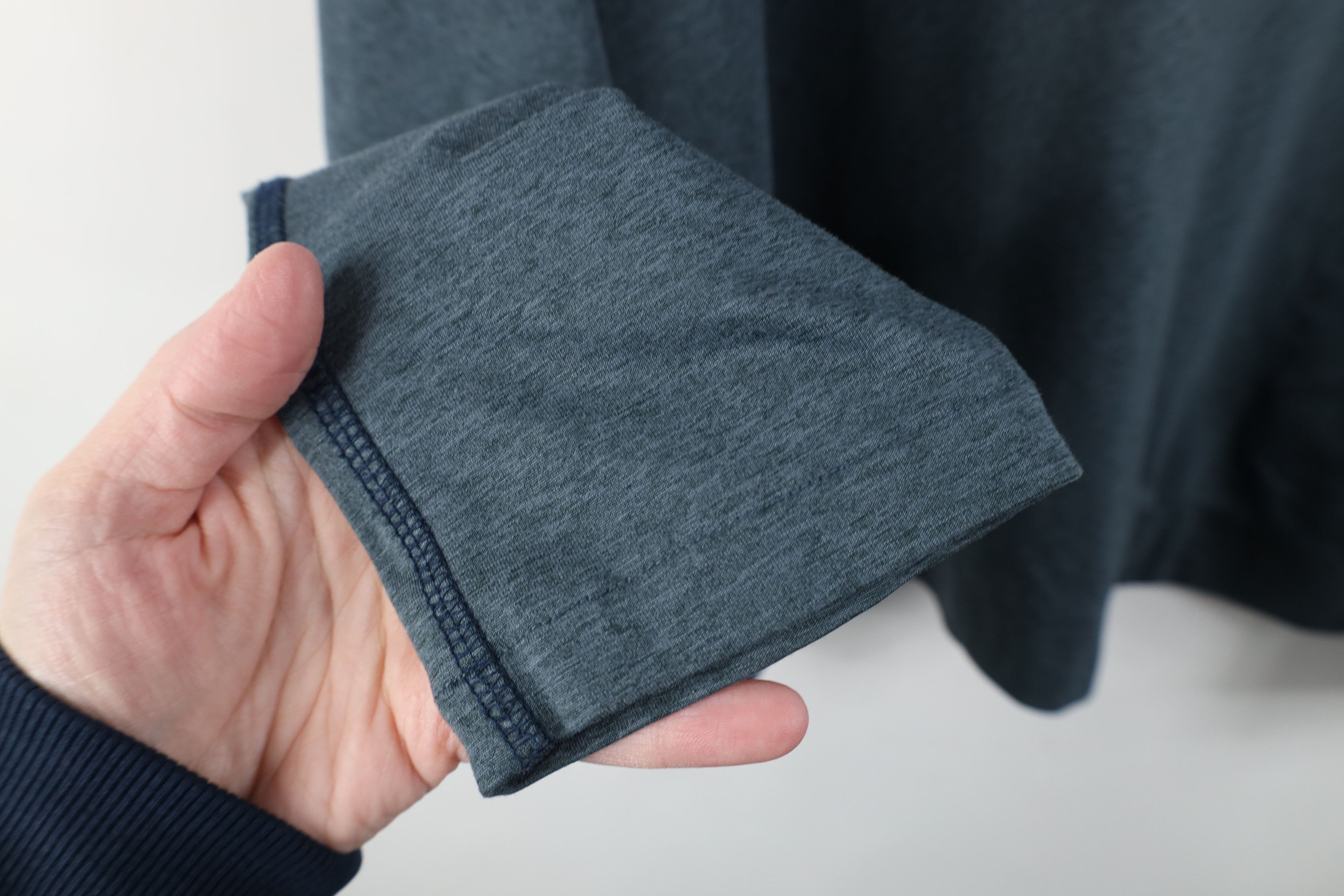 Everlane Everlane Blank Lightweight Jersey Knit Hoodie Heather Blue Size US M / EU 48-50 / 2 - 8 Thumbnail