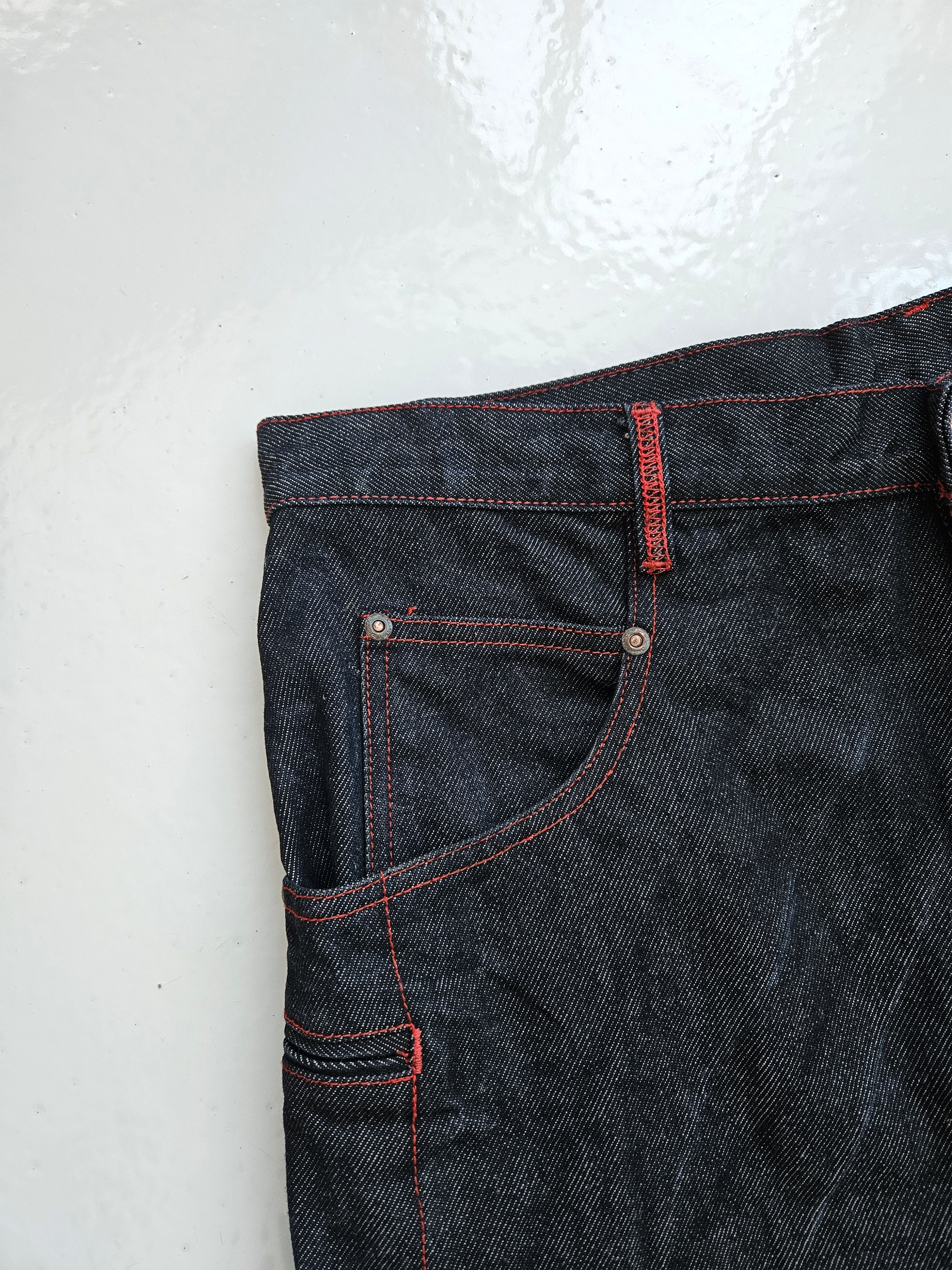 Damani Dada Damani Dada baggy carpenter double knee raw denim Size US 36 / EU 52 - 5 Thumbnail