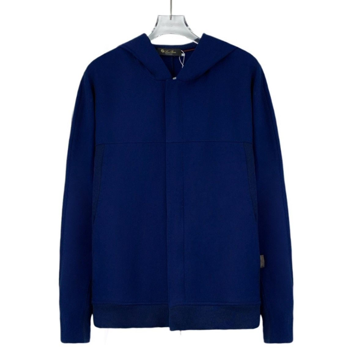 Loro Piana GW0682 Loro Piana Dark Blue Wool Hooded Jacket Size S / US 4 / IT 40 - 1 Thumbnail