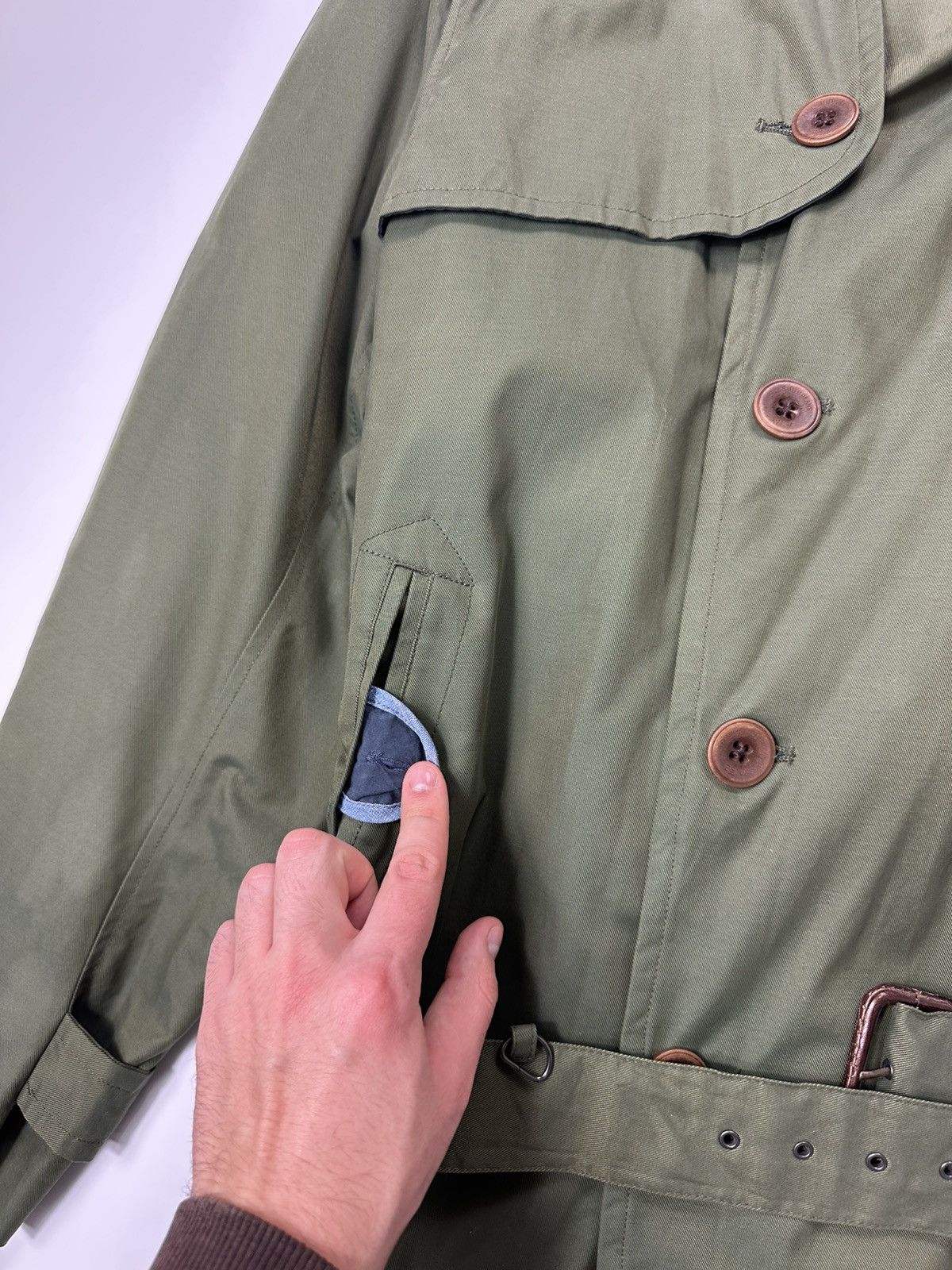 Paul Smith Paul Smith Trench Coat Men's Tokyo London Green Size US L / EU 52-54 / 3 - 8 Thumbnail