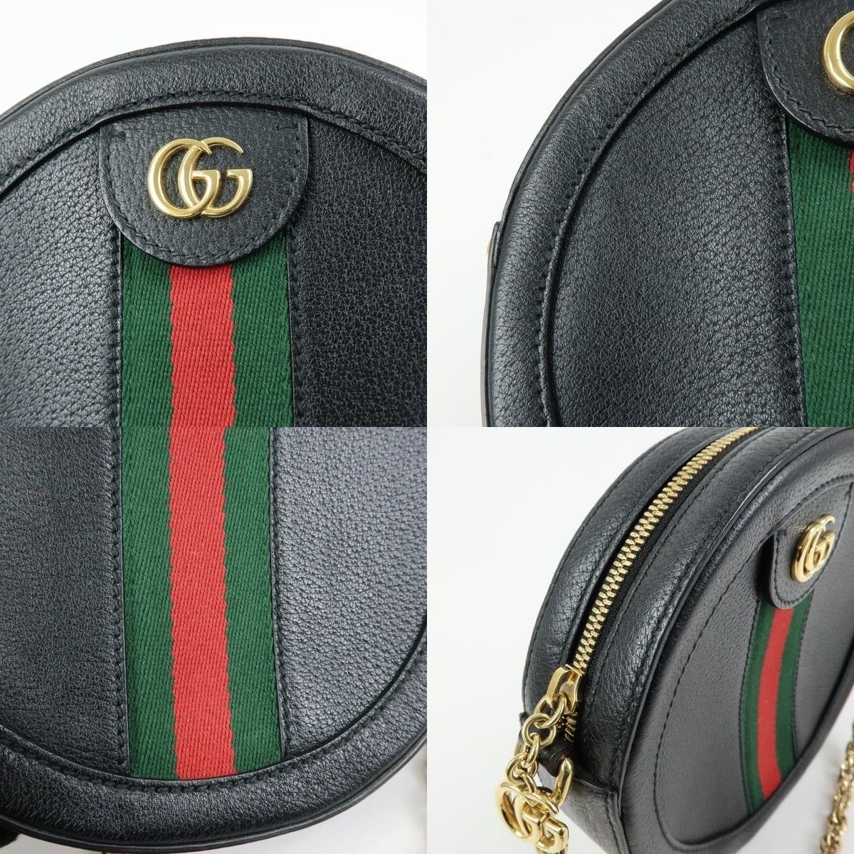 Gucci Gucci Ophidia Mini Round Shoulder Bag Calfskin Crossbody Size ONE SIZE - 6 Thumbnail