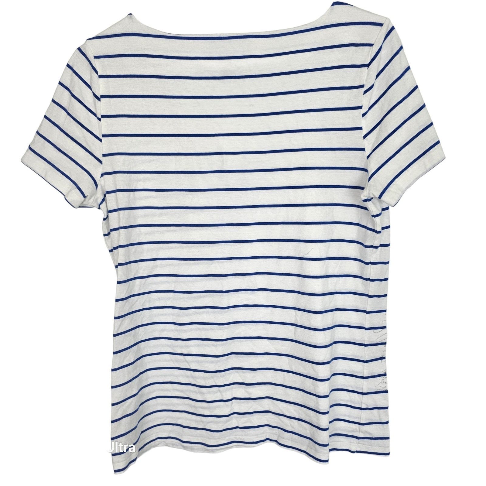 Lauren Ralph Lauren Lauren Ralph Lauren Womens Striped Graphic Top Sz M Nautical Size M / US 6-8 / IT 42-44 - 6 Thumbnail