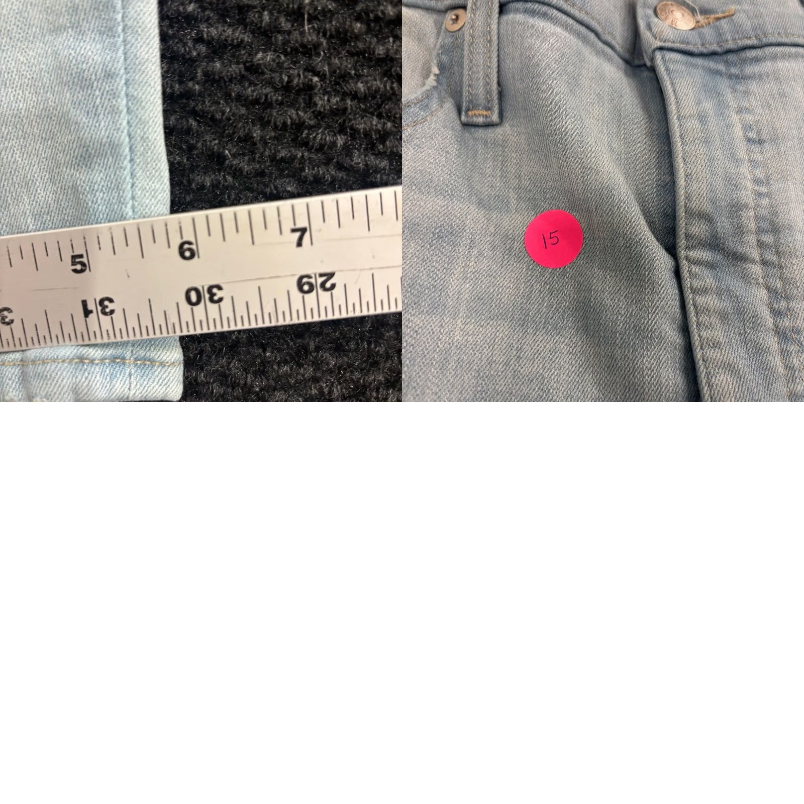 Madewell Madewell 9 High Rise Skinny Crop Jeans Light Wash Size 31 Women Size 24" / US 00 / IT 34 - 8 Thumbnail
