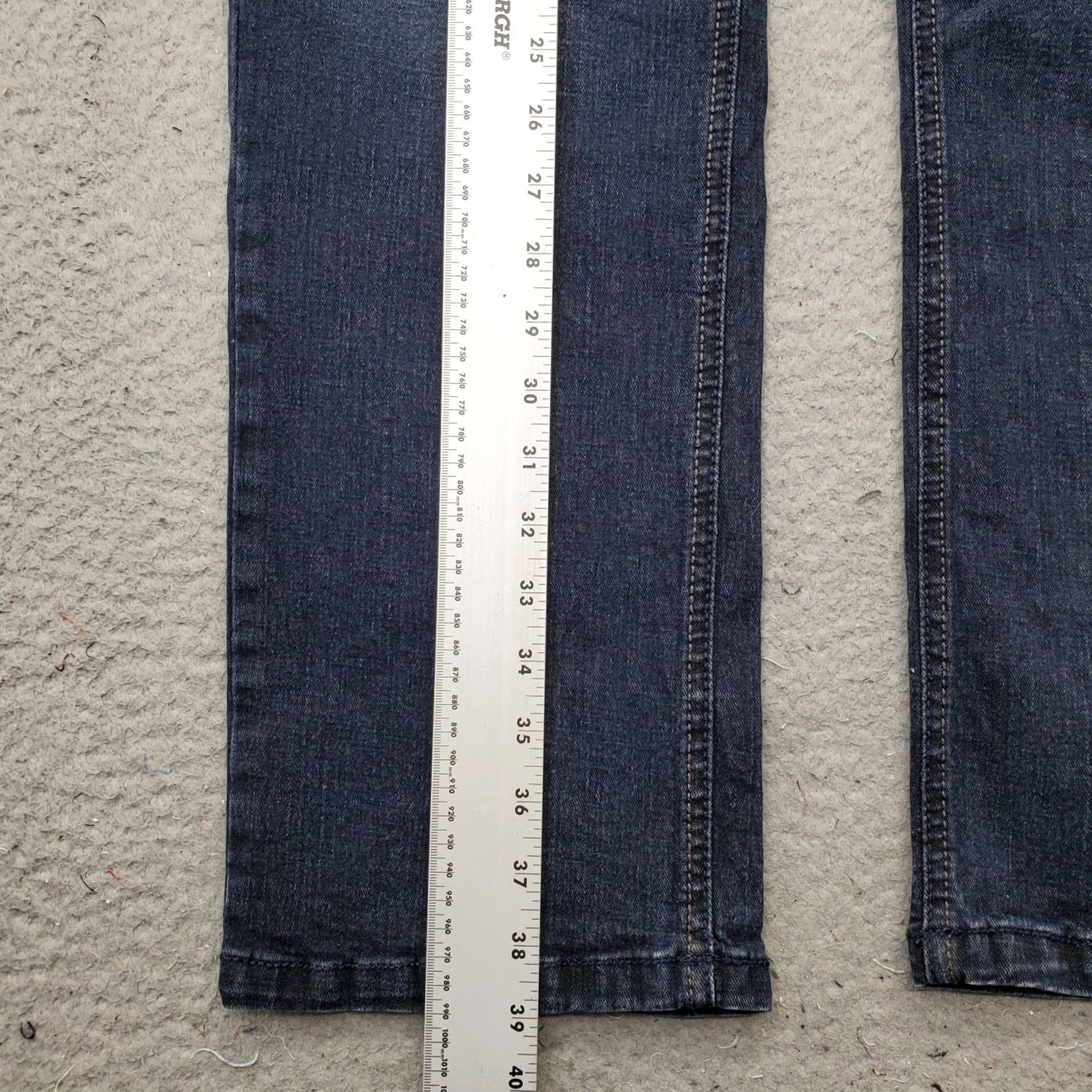 Vintage Urban Star Jeans Mens 34x30 Blue Premium Denim Stretch Flat Front Straight Leg Jeans Mens Size 34 Blue 5-Pocket Design Regular Fit Size US 34 / EU 50 - 3 Thumbnail