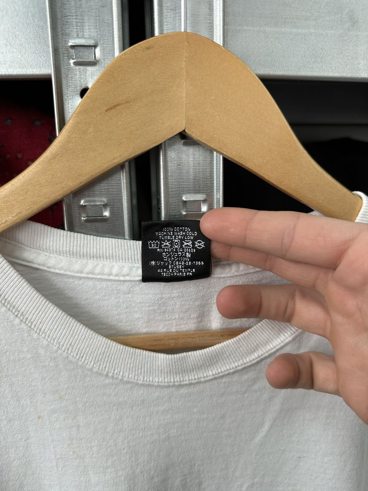 Stussy Y2K Stussy 8Ball Thrashed T-Shirt Big Logo Rare White Tee Size US L / EU 52-54 / 3 - 8 Thumbnail
