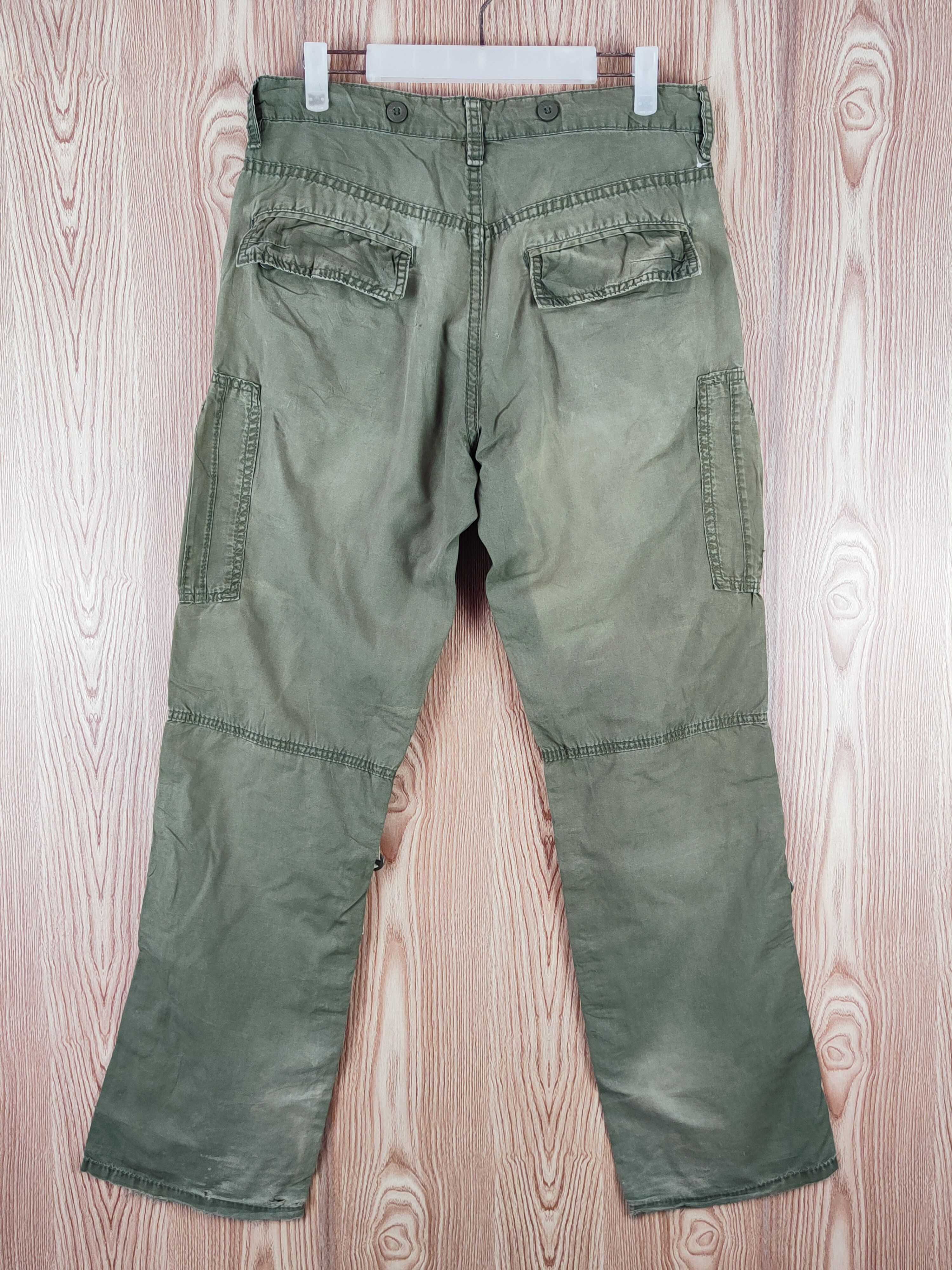 Japanese Brand Japanese Brand Green Faded Multipocket Cargo Pants #W846 Size US 32 / EU 48 - 7 Thumbnail