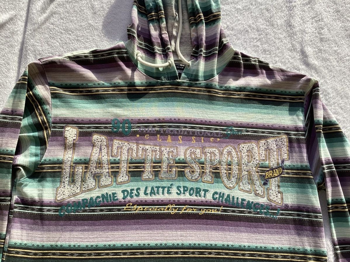 Other × Vintage Vtg 90s traditional Latte sport brand Aztec/native hoodie Size US M / EU 48-50 / 2 - 3 Thumbnail