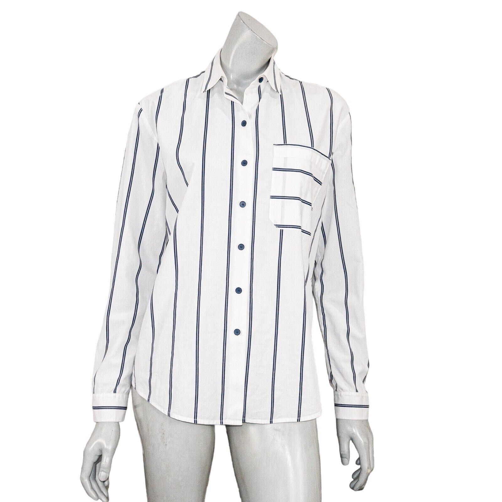 ATM ATM Anthony Thomas Melillo Railroad Stripe Boyfriend Shirt Size S / US 4 / IT 40 - 2 Thumbnail