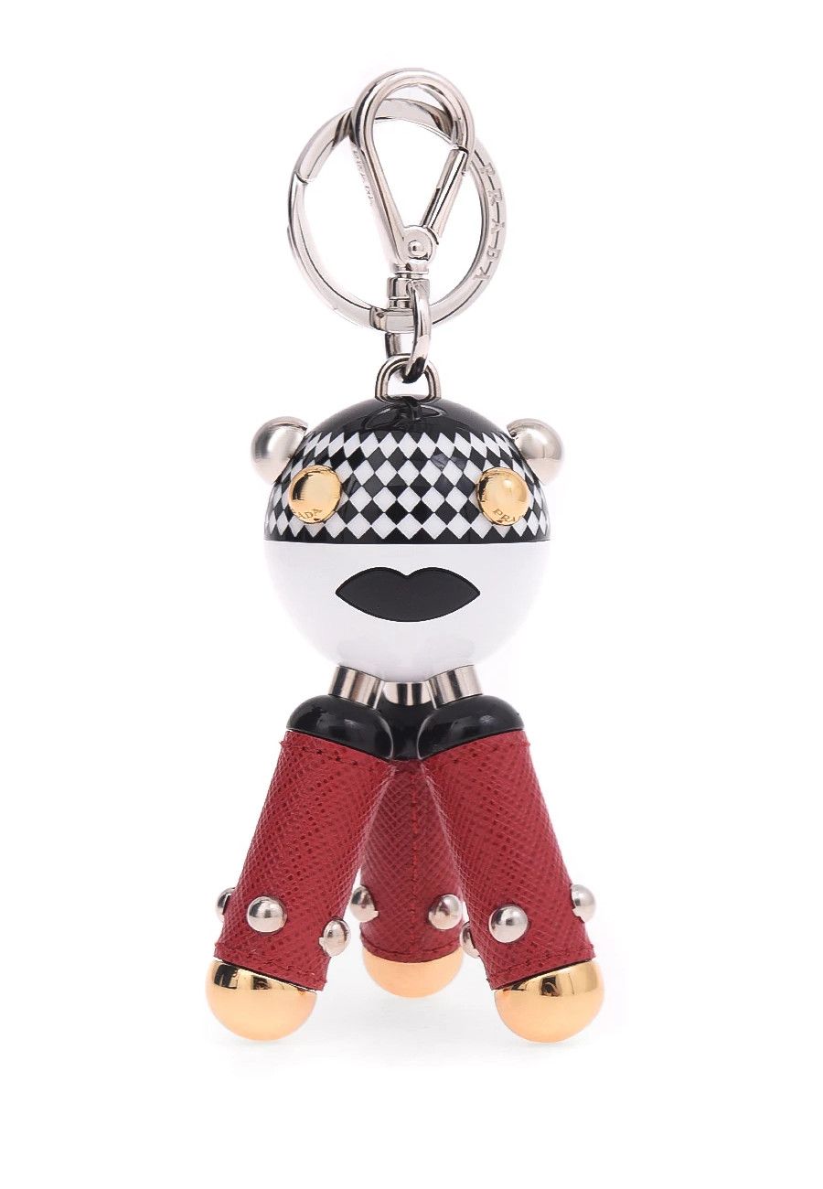Prada PRADA Pradamalia Disco leather & metal robot keyring charm Size ONE SIZE - 1 Thumbnail