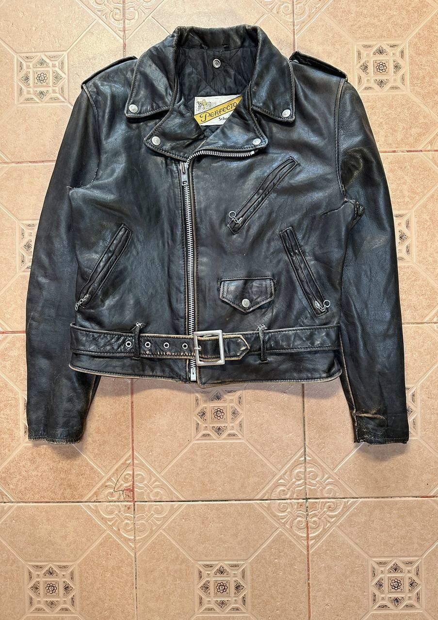 Other Vtg Schott Perfecto Double Collar Leather Jacket Size US S / EU 44-46 / 1 - 1 Thumbnail