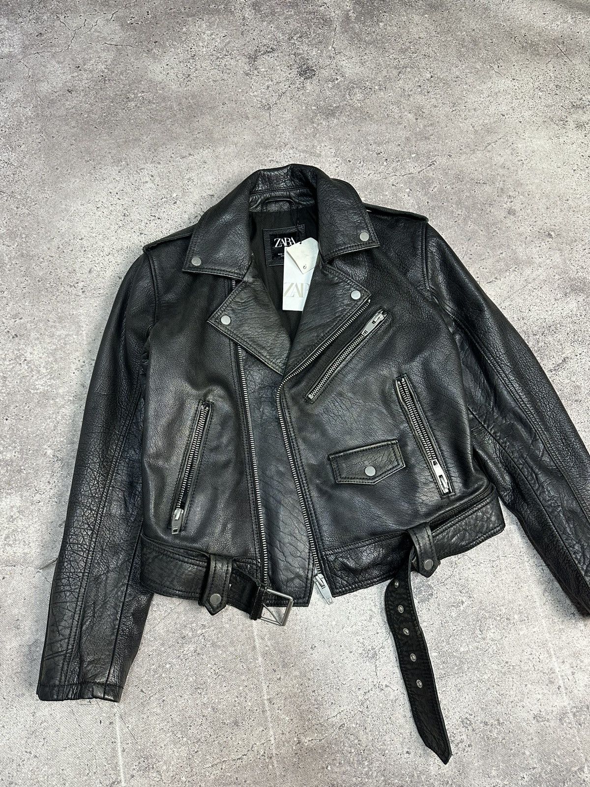 If Six Was Nine × Vintage Vintage Bomber Cropped Leather Jacket Archival Distressed Size US M / EU 48-50 / 2 - 7 Thumbnail