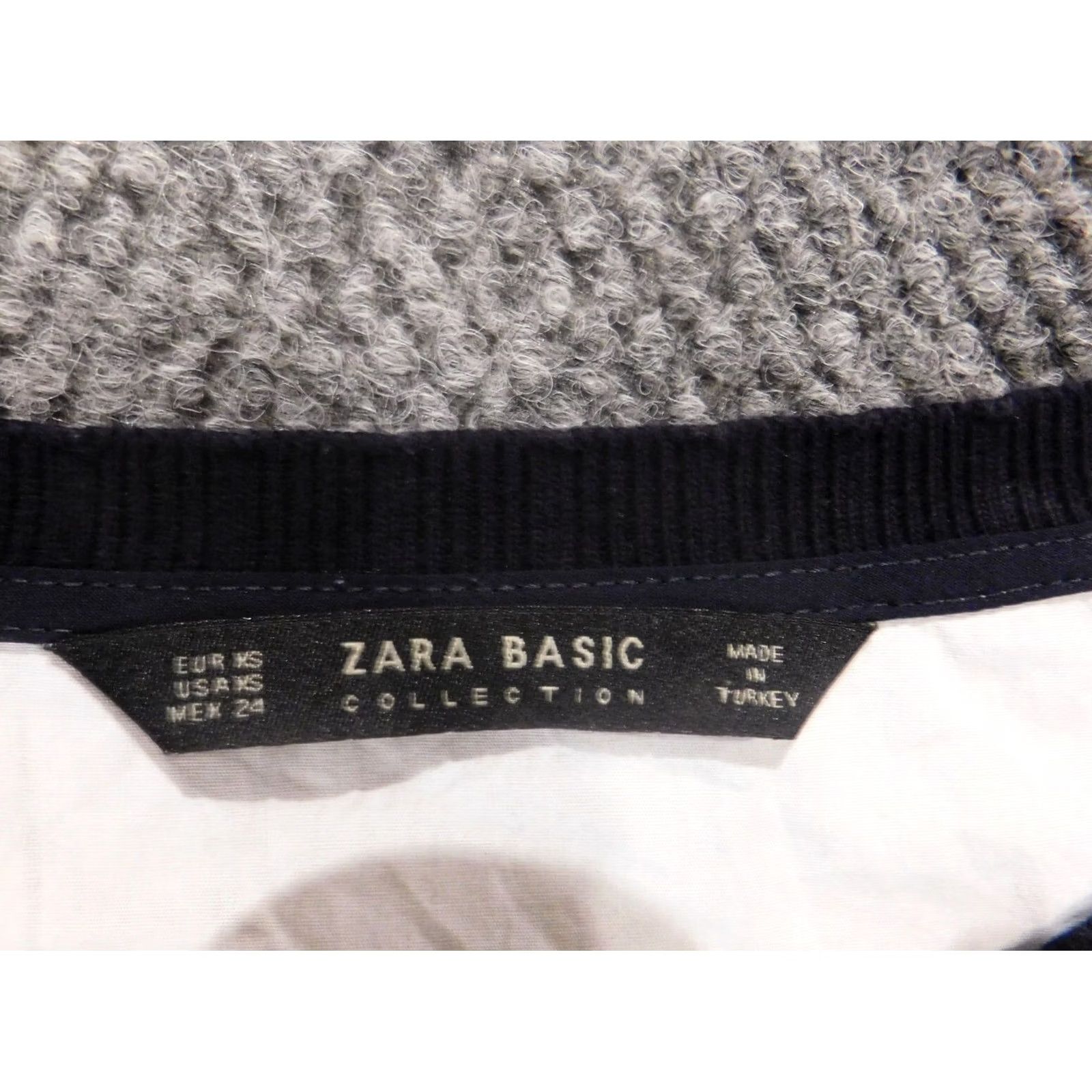 Zara Zara Blouse XS Blue Striped Crew Neck Pullover Shirt Womens Vintage: No Size XS / US 0-2 / IT 36-38 - 4 Thumbnail