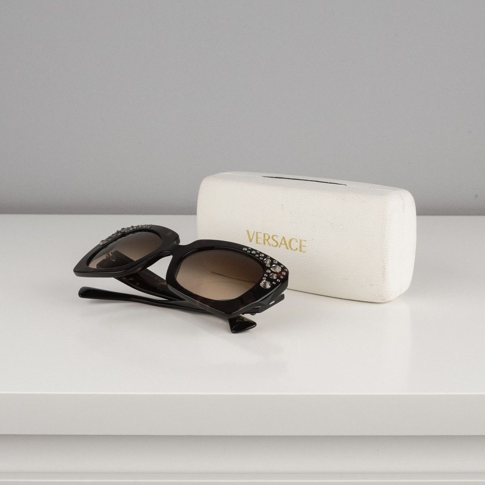 Versace Versace medusa logo crystal limited gold edition sunglasses Size ONE SIZE - 8 Thumbnail