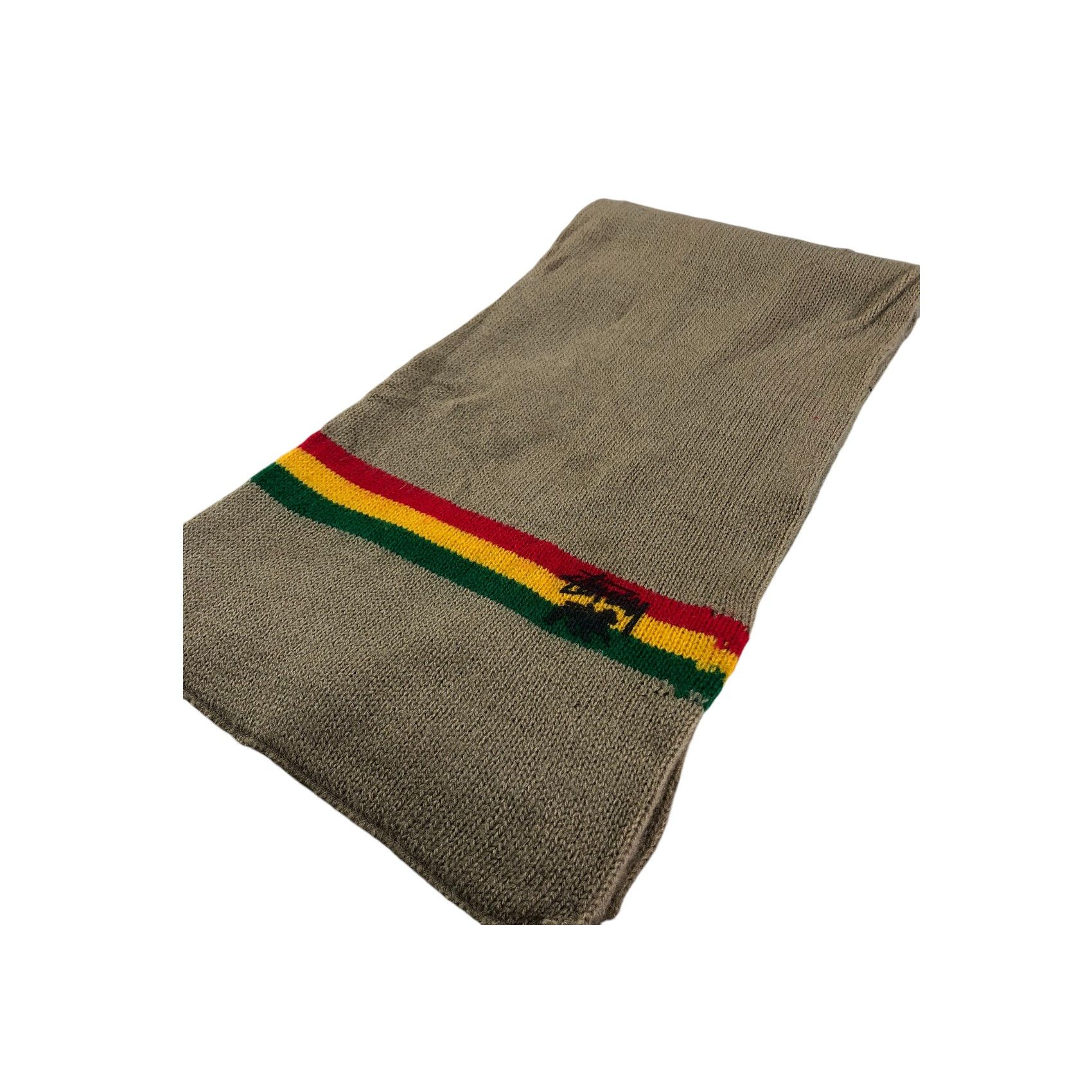 Stussy × Vintage Stussy Rasta Scarf / Muffler / Neckwear - KM307 Size ONE SIZE - 3 Thumbnail