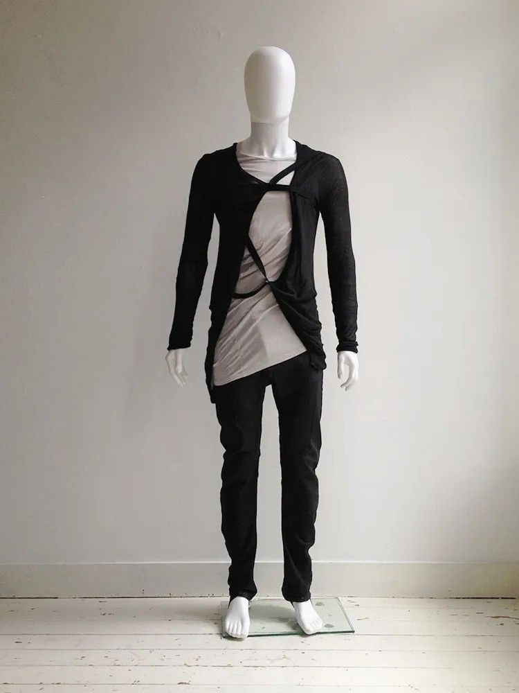 Boris Bidjan Saberi aw10-11 strap cardigan Size US M / EU 48-50 / 2 - 1 Thumbnail
