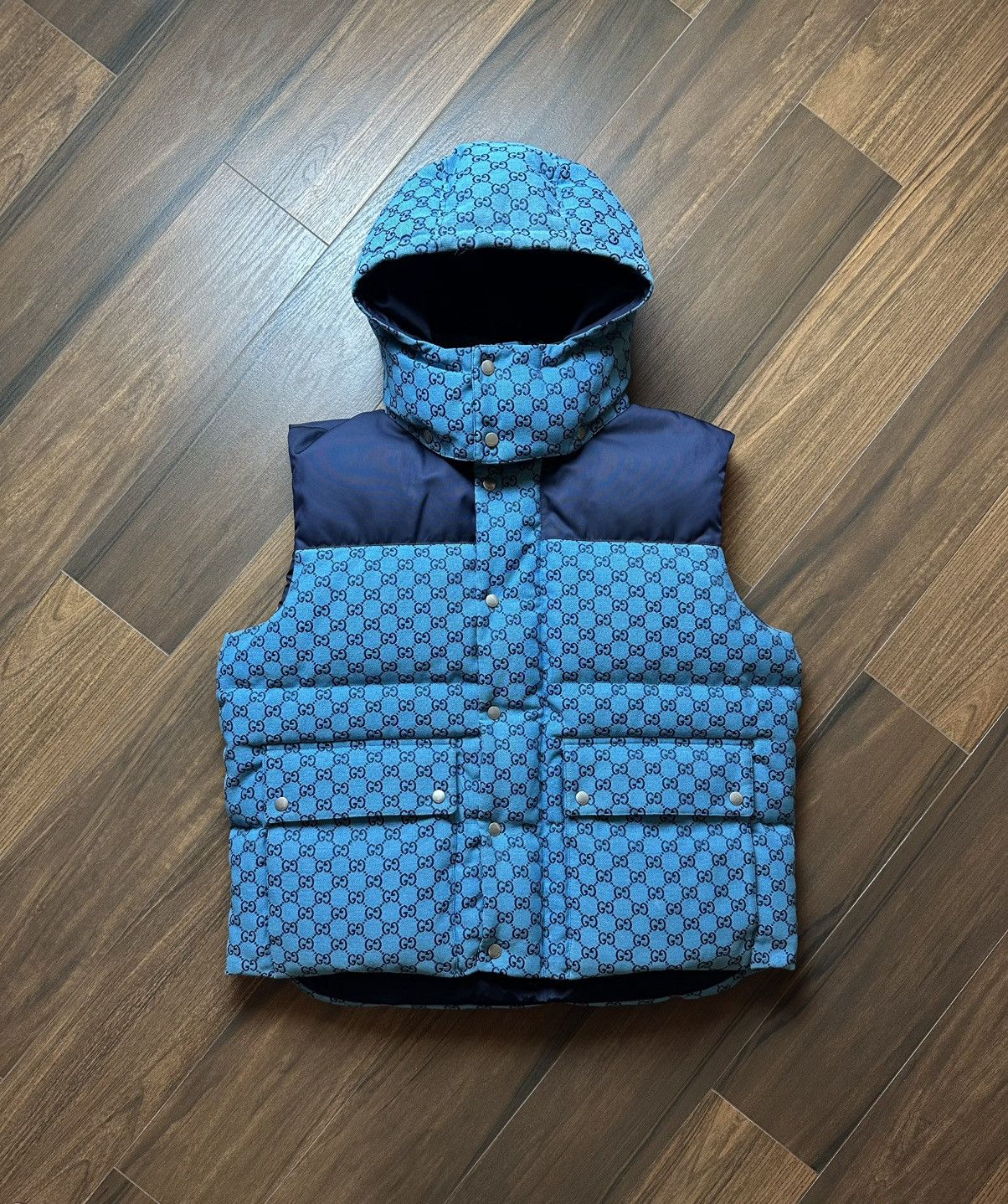 Gucci Gucci GG Monogram Puffer Vest Size US L / EU 52-54 / 3 - 1 Thumbnail