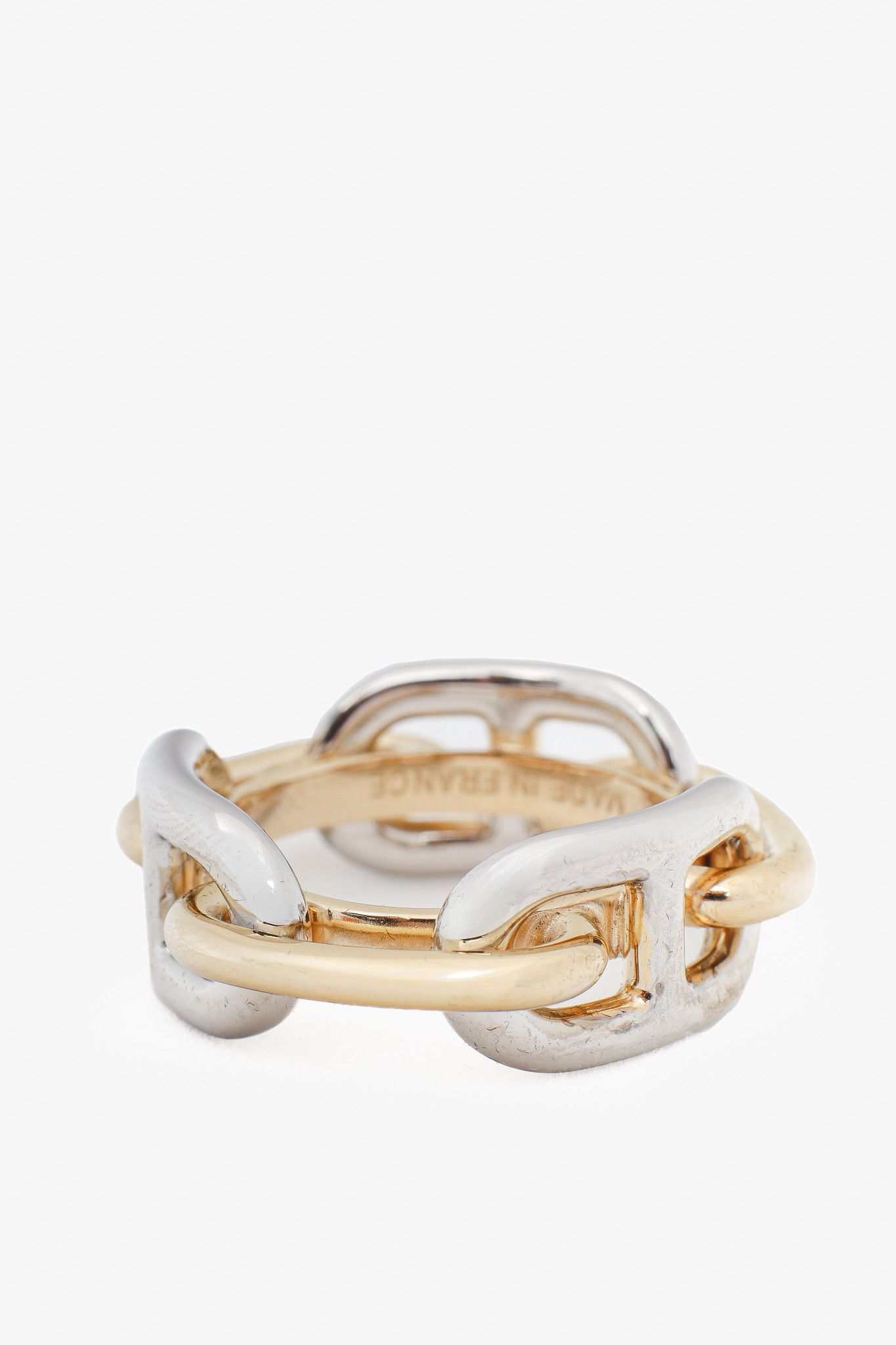 Hermes Hermes Regate Two-Tone Palladium-Plated Scarf 90 Ring Size ONE SIZE - 2 Thumbnail