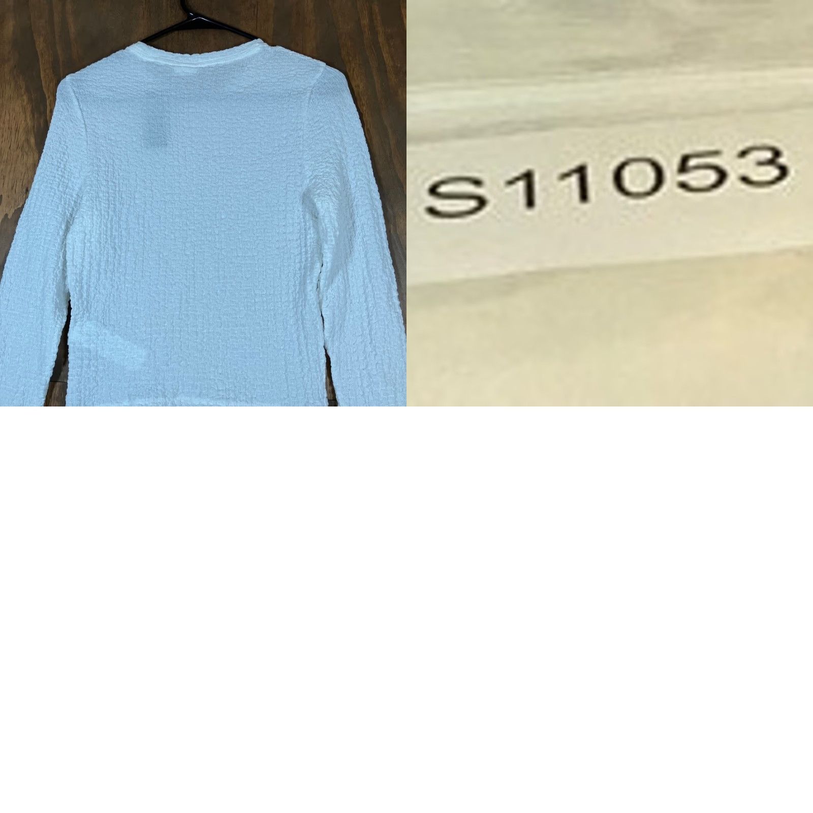 Abercrombie & Fitch Abercrombie & Fitch Womens Shirt White Fitted Textured Sheer Stretch Medium Size M / US 6-8 / IT 42-44 - 9 Thumbnail