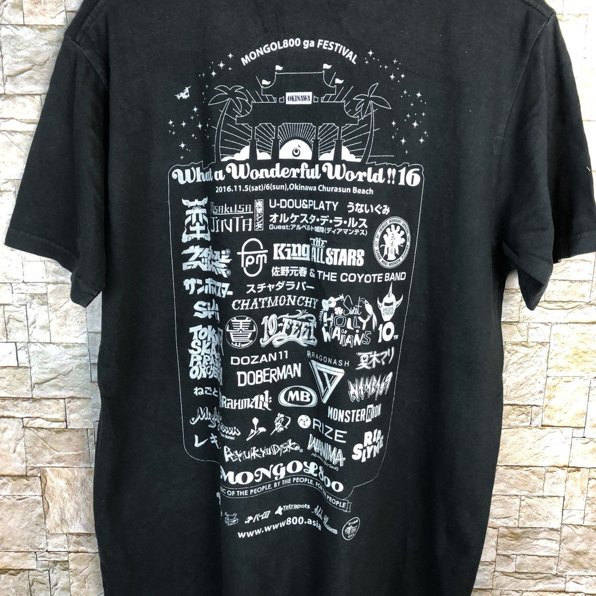 Japanese Brand × Vintage Okinawa Black Short T-Shirt #A391 Size US L / EU 52-54 / 3 - 14 Thumbnail