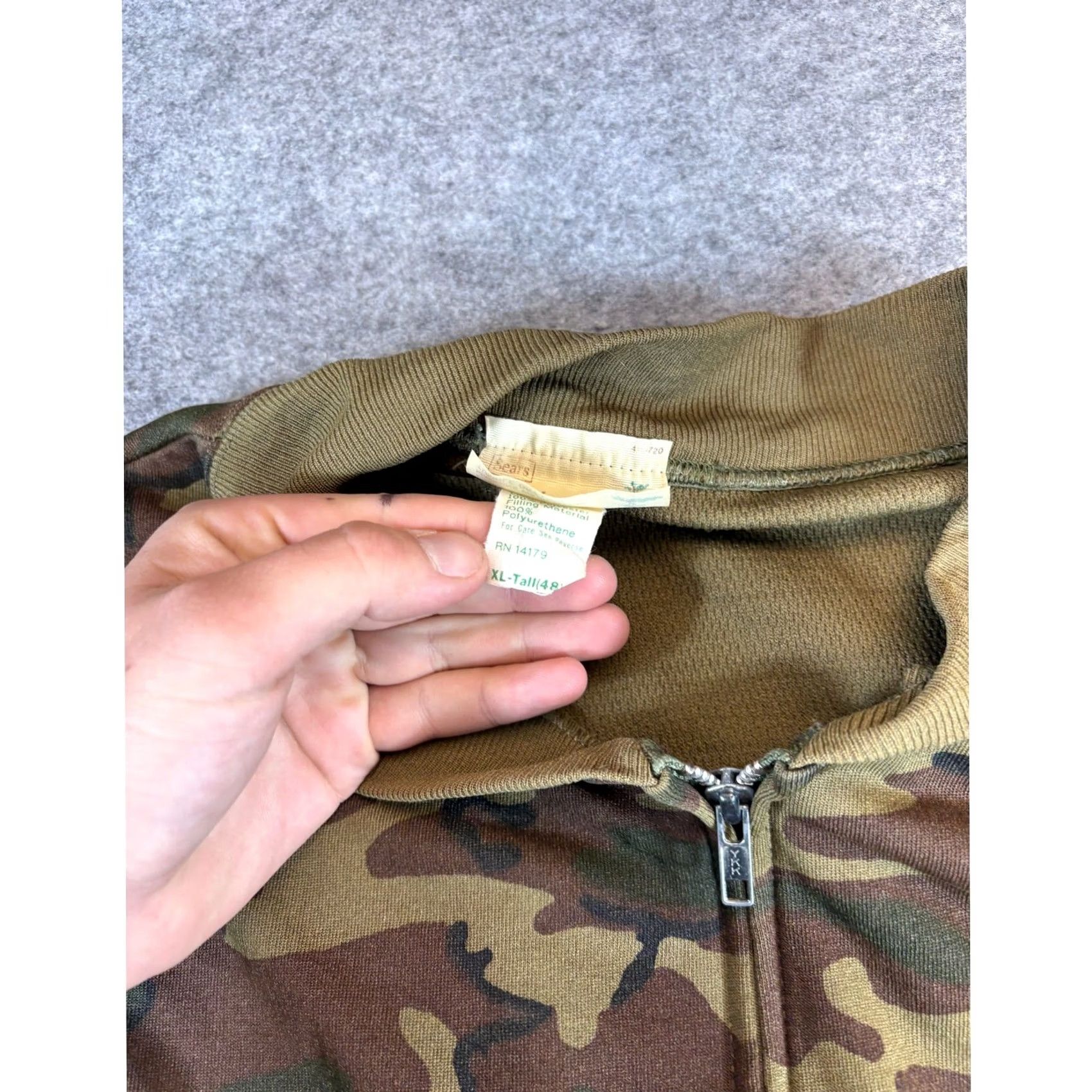 Sears VINTAGE Sears Fieldmaster Camo Vest Mens XL Tall Green Military 80s Utility Camouflage Woodland Vest Size US XL / EU 56 / 4 - 4 Thumbnail