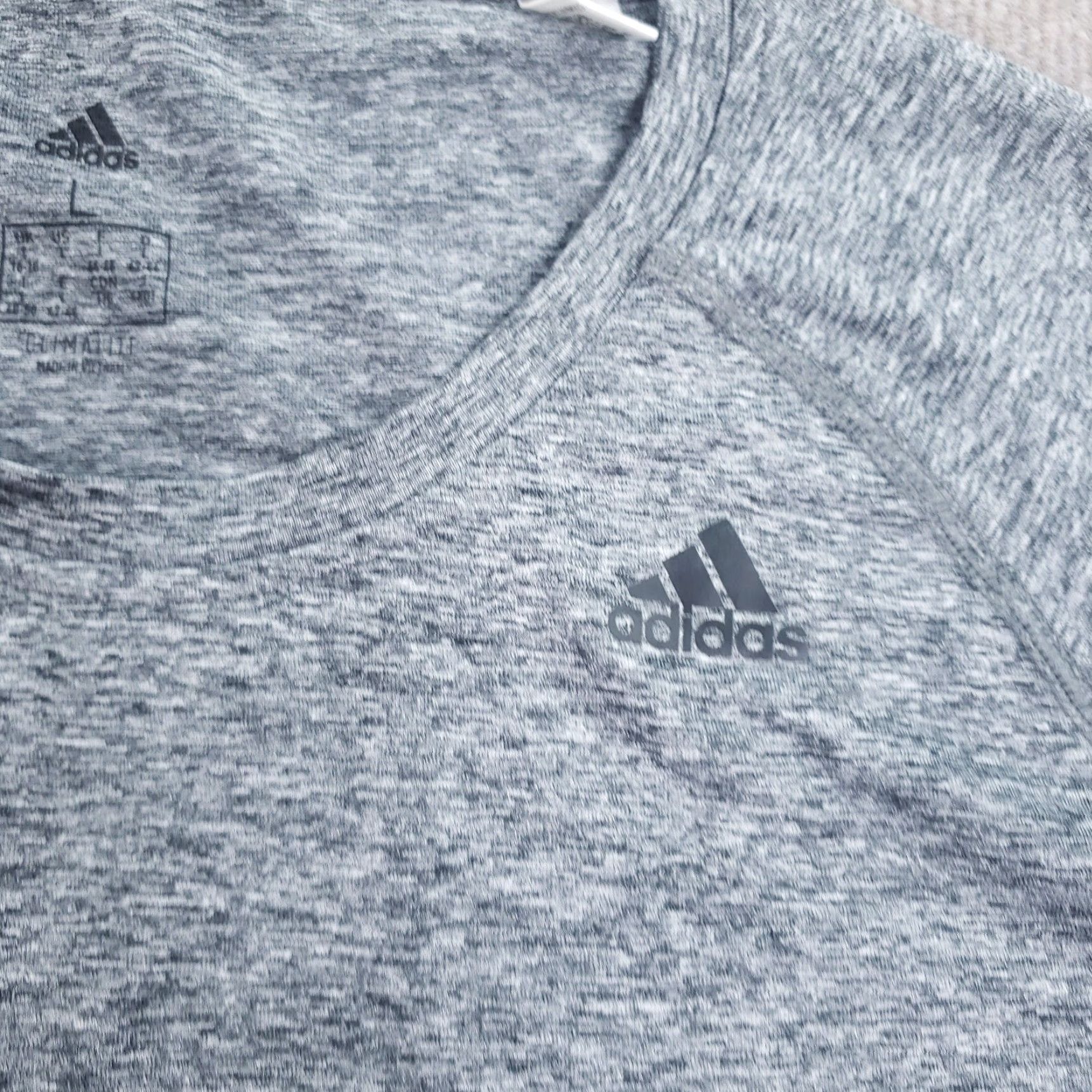 Adidas Adidas Women's Large Gray Short Sleeve Crew Neck Stretch T-Shirt Climalite Size L / US 10 / IT 46 - 6 Thumbnail