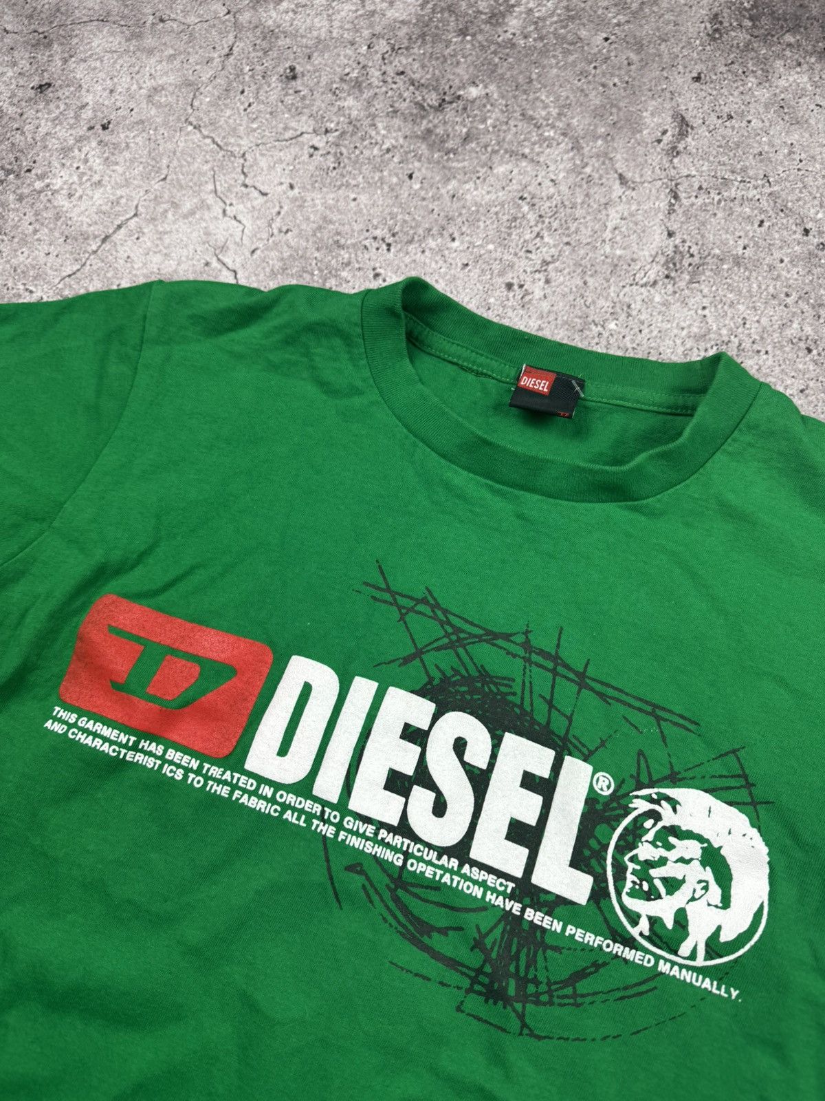 Diesel Vintage 90s Diesel Big logo t-shirt retro rare Y2K Japanesse Size US S / EU 44-46 / 1 - 3 Thumbnail