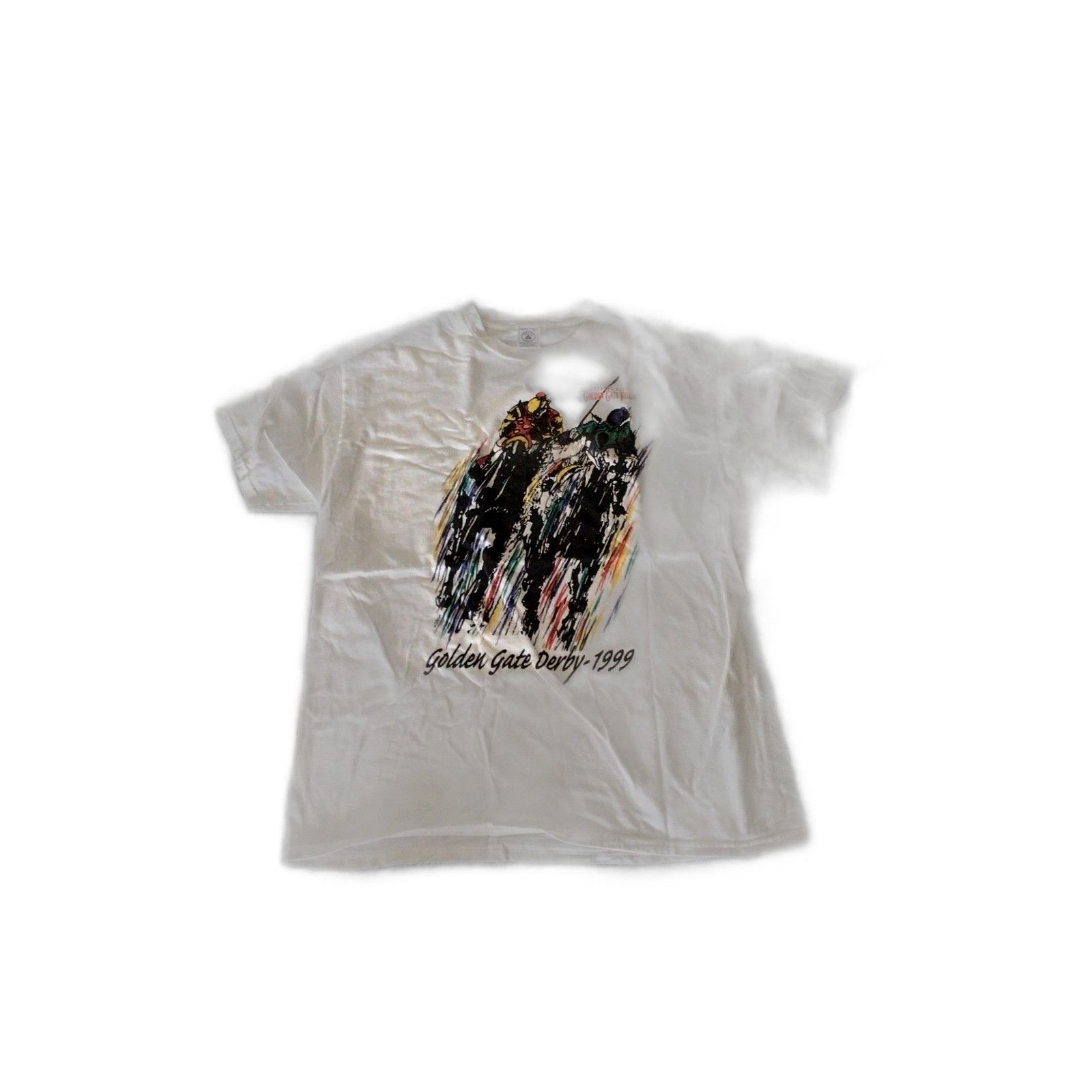 Gildan Horse Racing Derby Shirt White XL Size US XL / EU 56 / 4 - 1 Thumbnail
